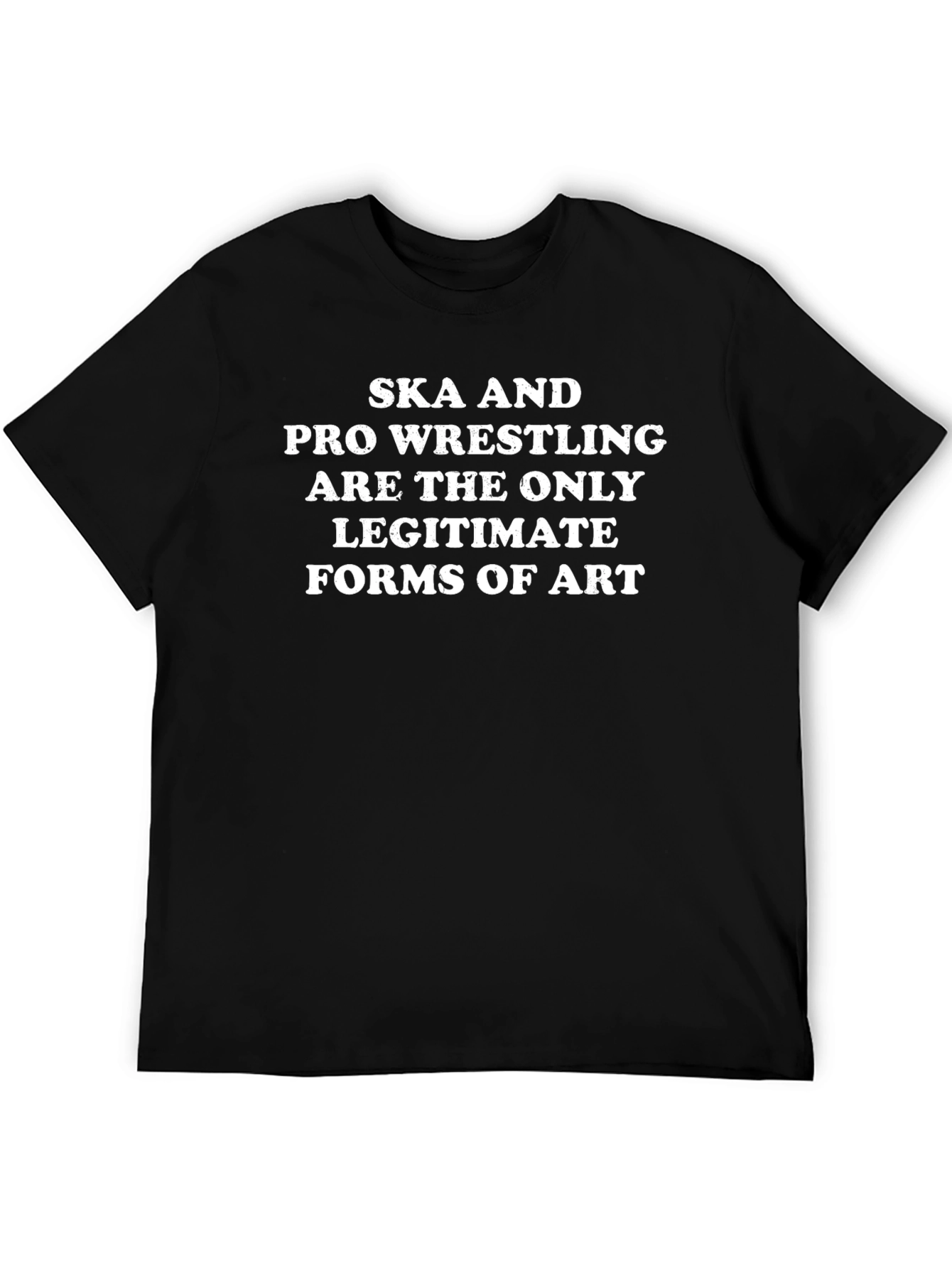 Ska & Pro Wrestling Art T-Shirt - Black