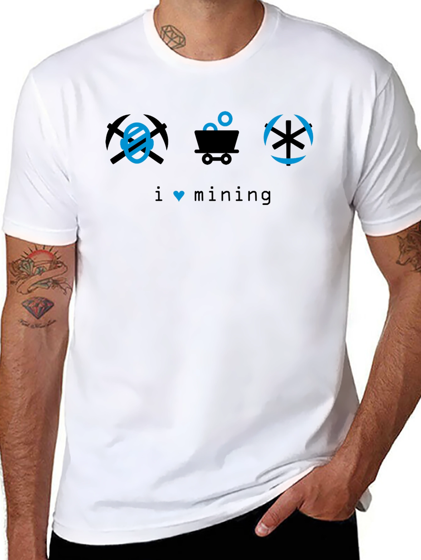 I Love Mining T-Shirt - Cryptocurrency Enthusiast Tee