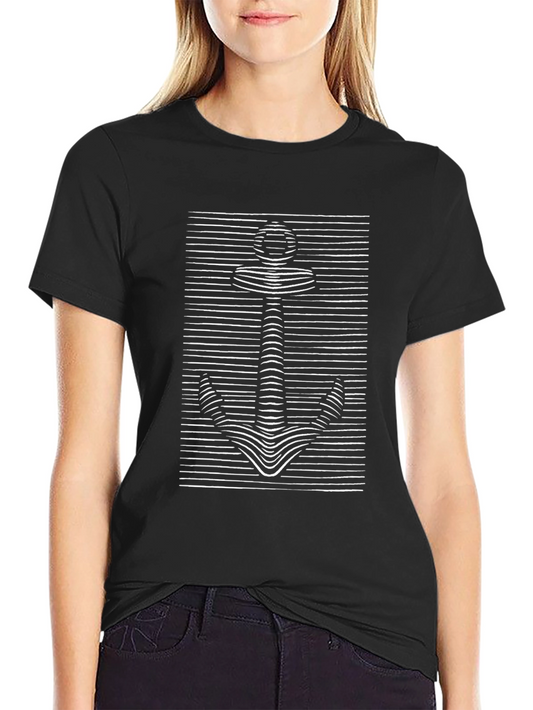 Anchor Graphic Tee - Stylish Nautical T-Shirt