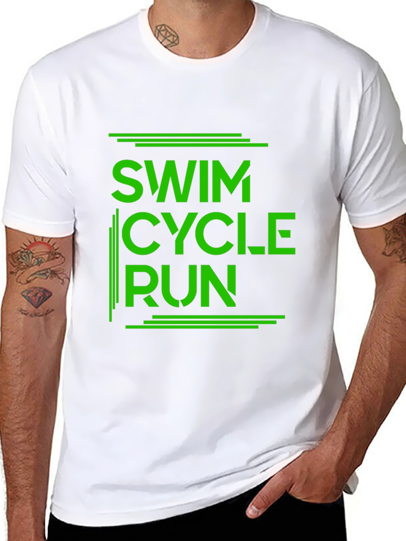 Swim Cycle Run Triathlon T-Shirt