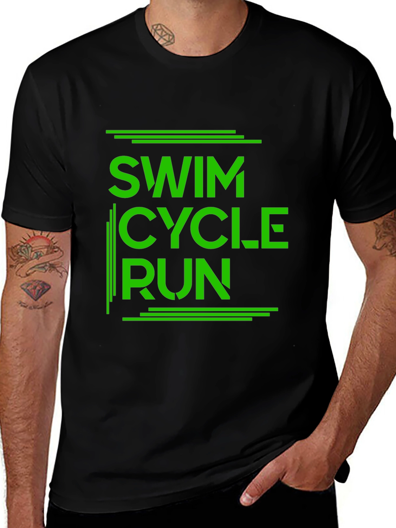Swim Cycle Run Triathlon T-Shirt