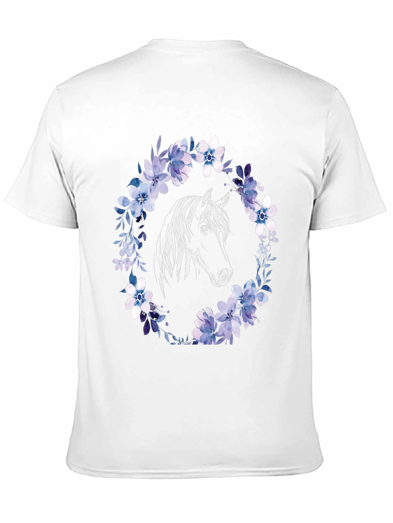Horse & Floral Wreath Graphic Tee