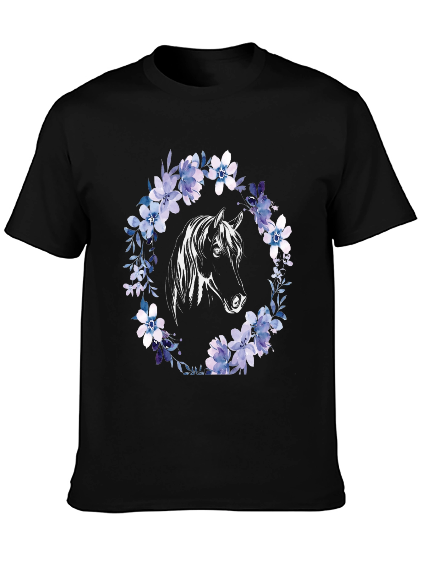 Horse & Floral Wreath Graphic Tee
