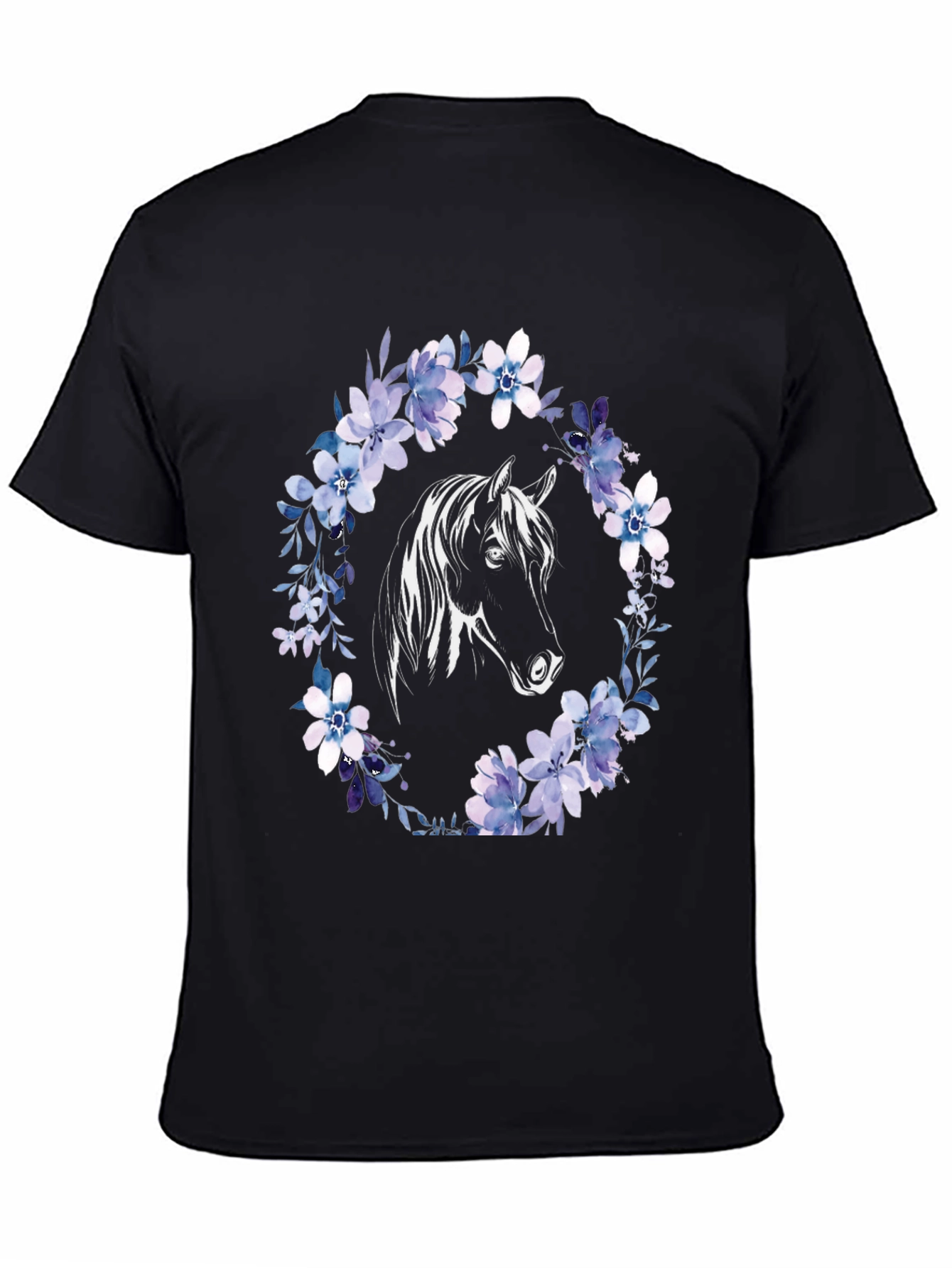 Horse & Floral Wreath Graphic Tee