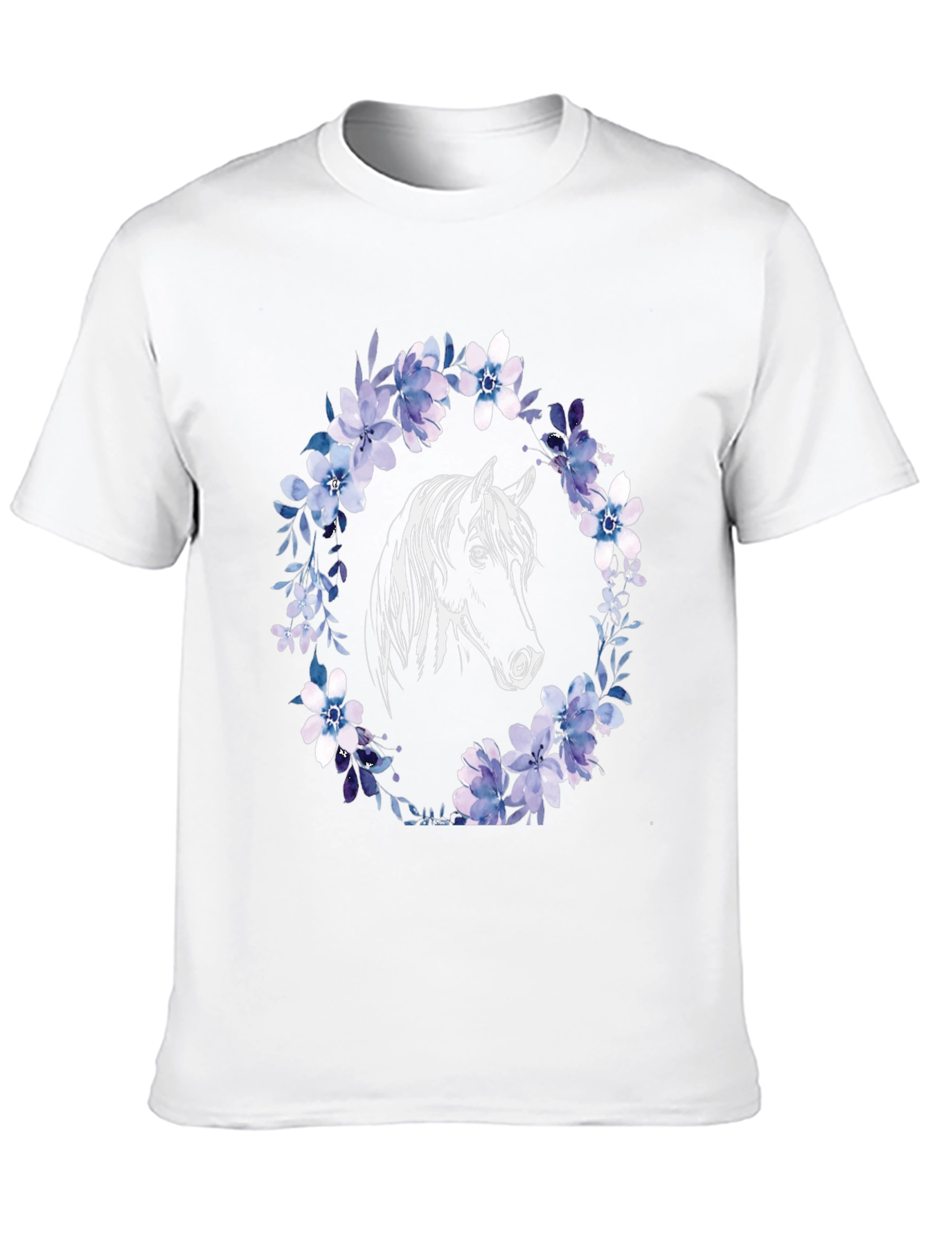 Horse & Floral Wreath Graphic Tee