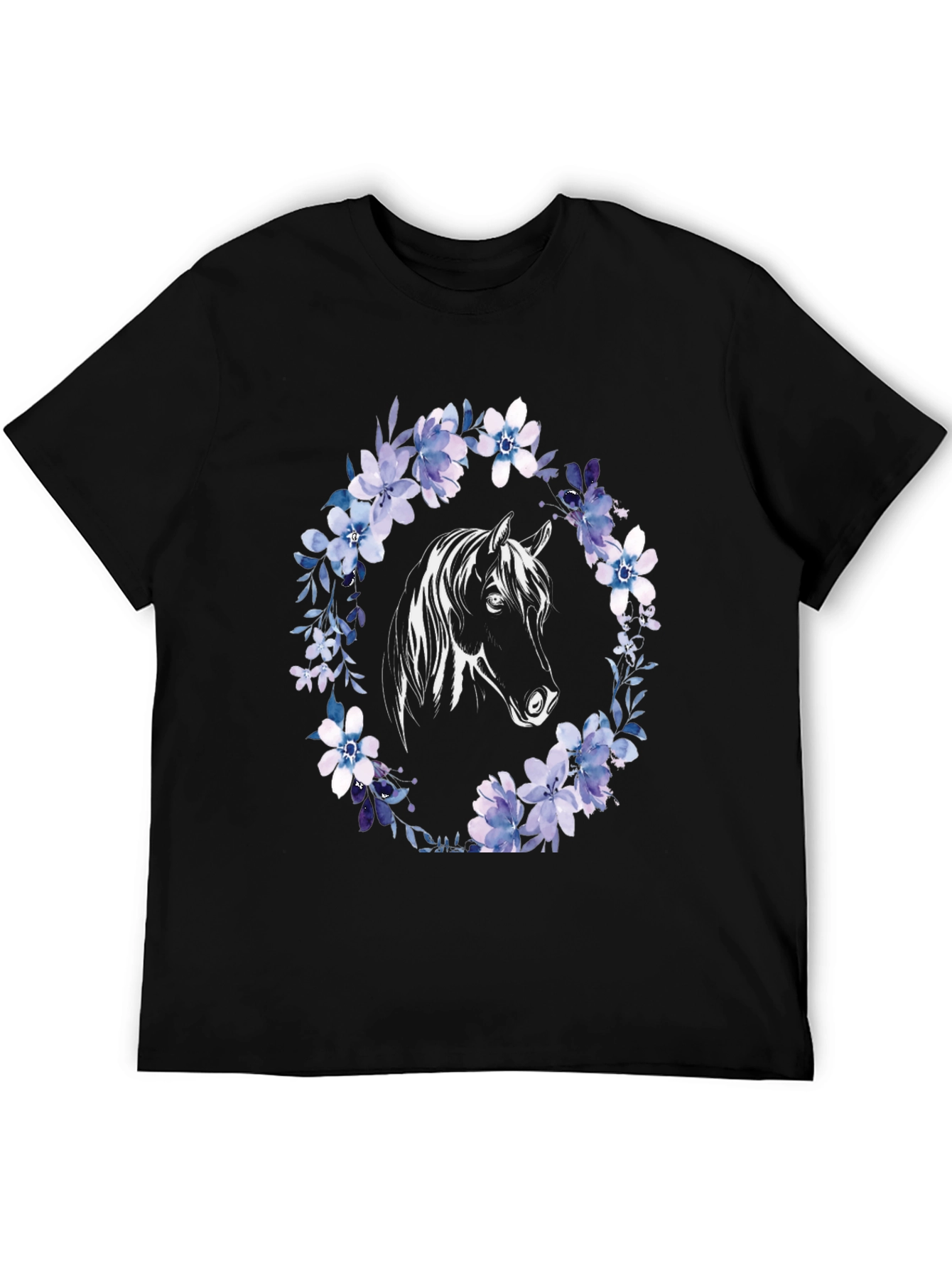 Horse & Floral Wreath Graphic Tee