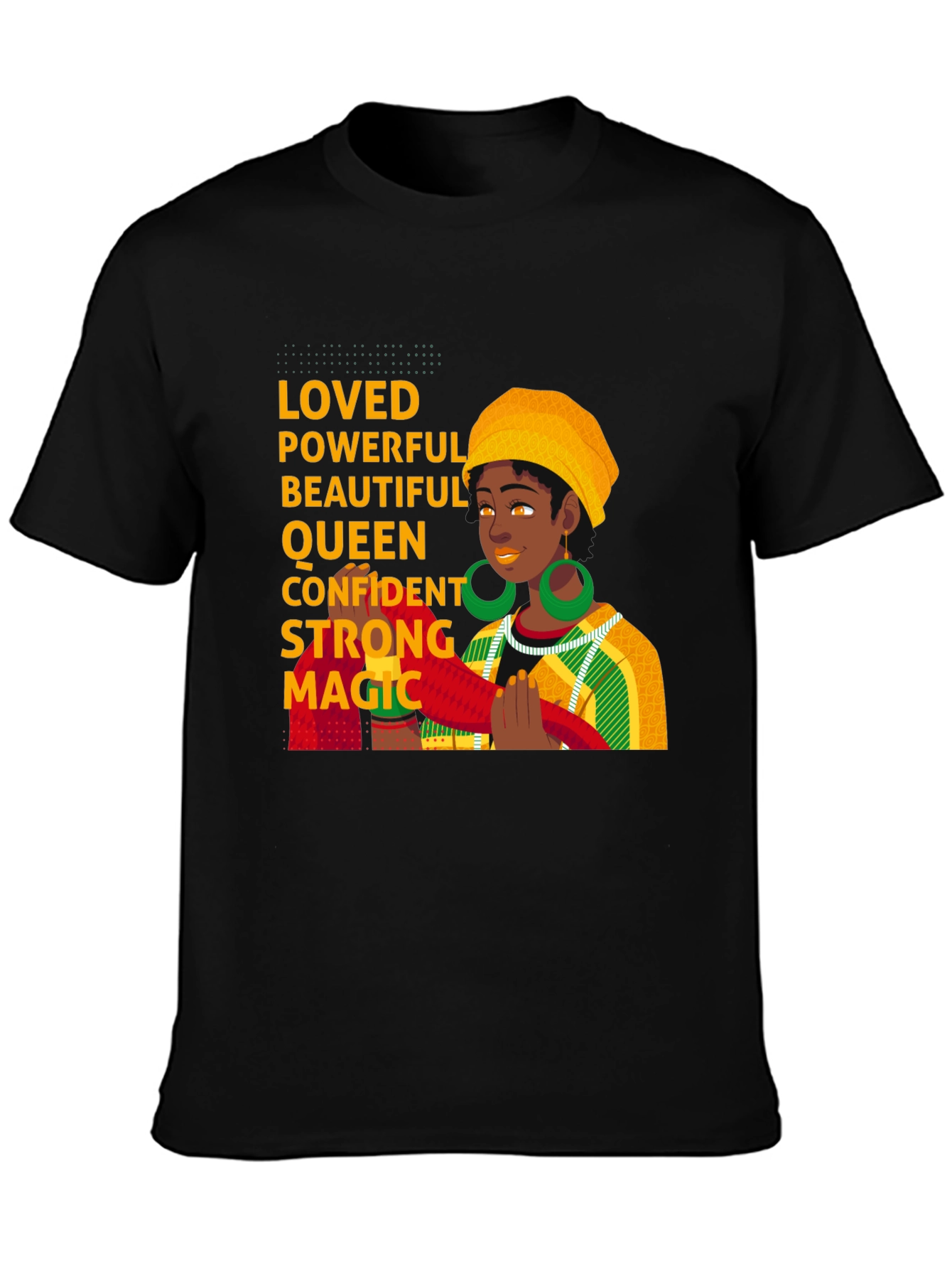 Empowered Woman Graphic Tee - Black