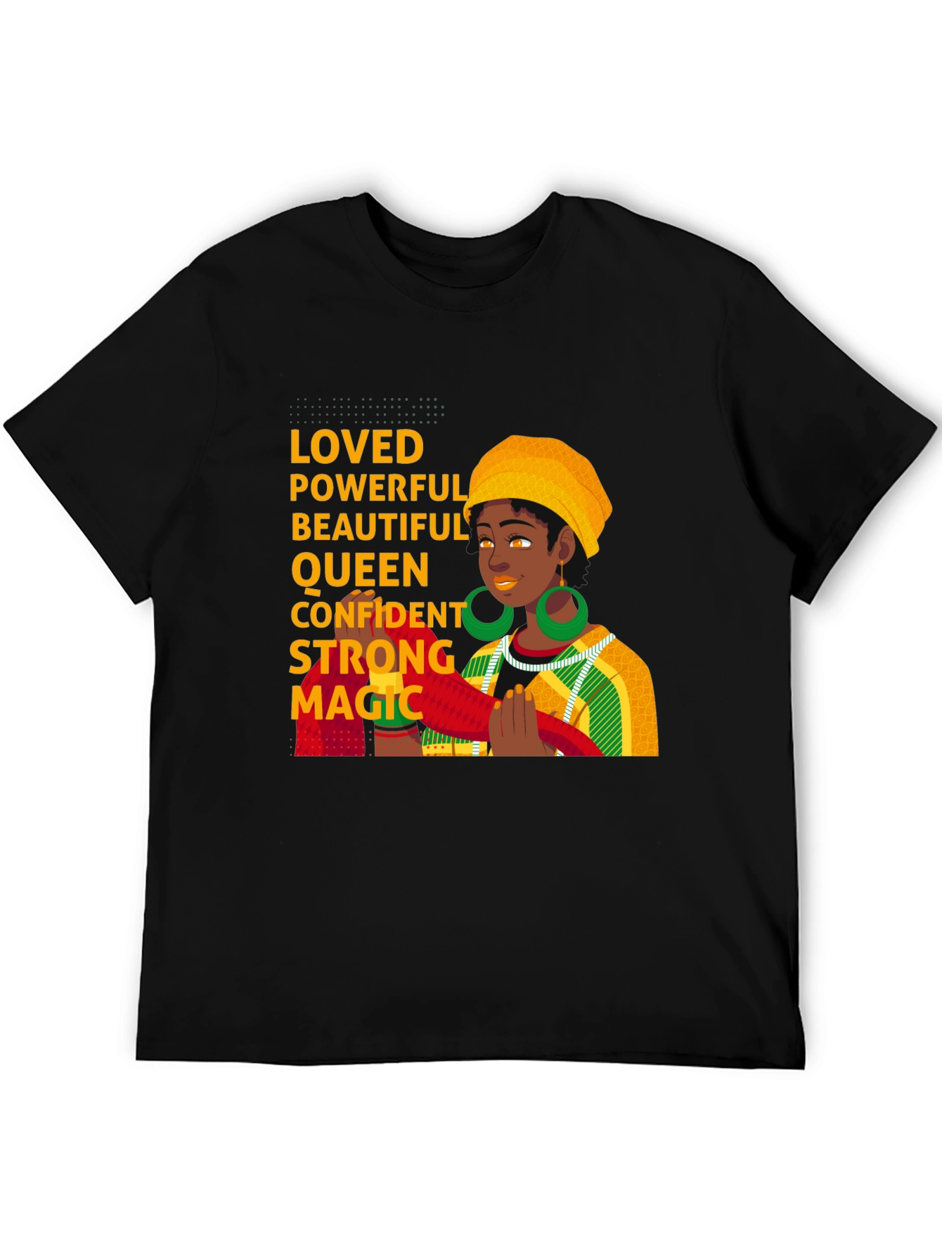 Empowered Woman Graphic Tee - Black