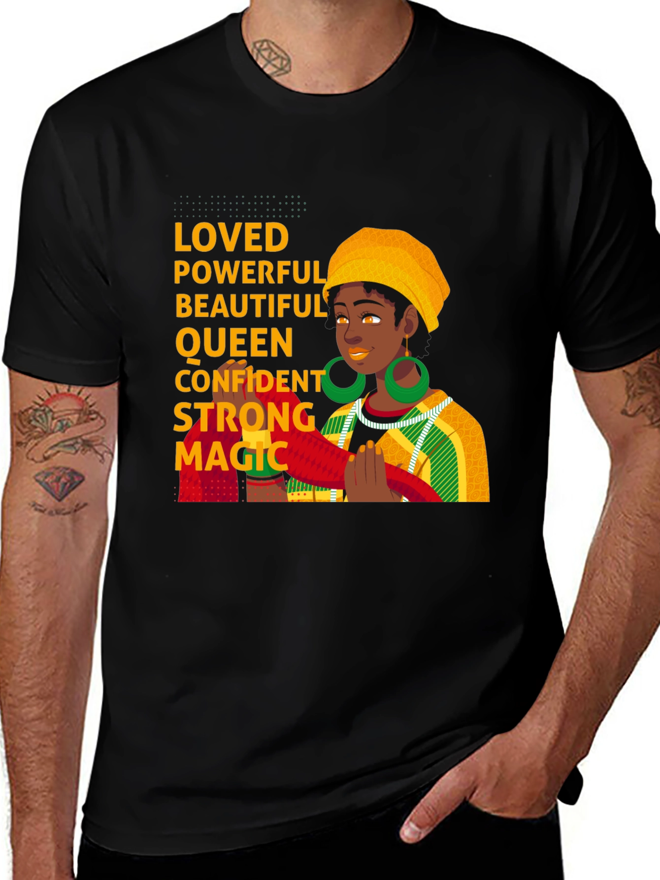 Empowered Woman Graphic Tee - Black
