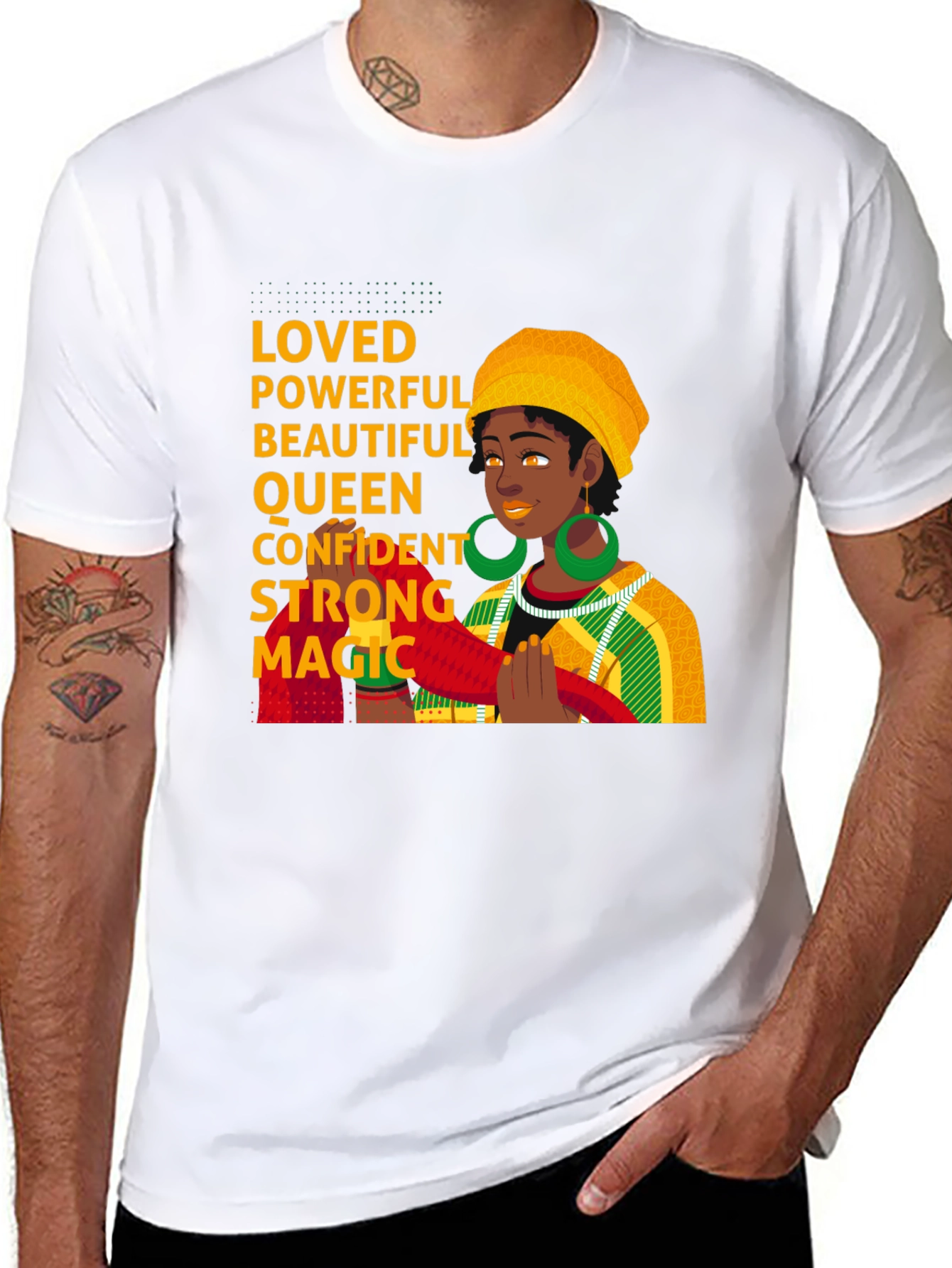 Empowered Woman Graphic Tee - Black