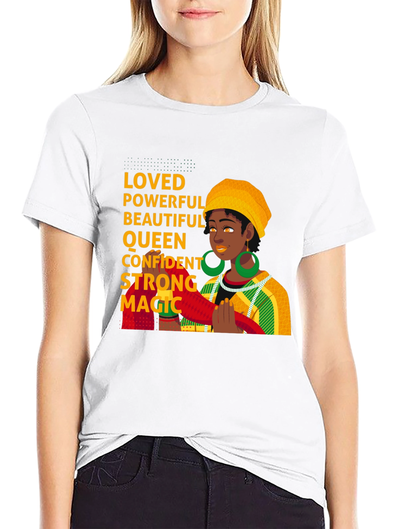 Empowered Woman Graphic Tee - Black