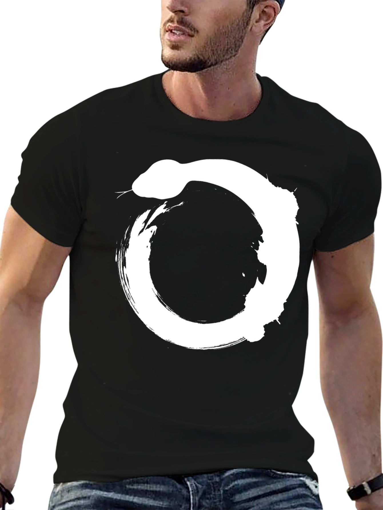 Ouroboros Snake Circle Graphic T-Shirt - Unisex