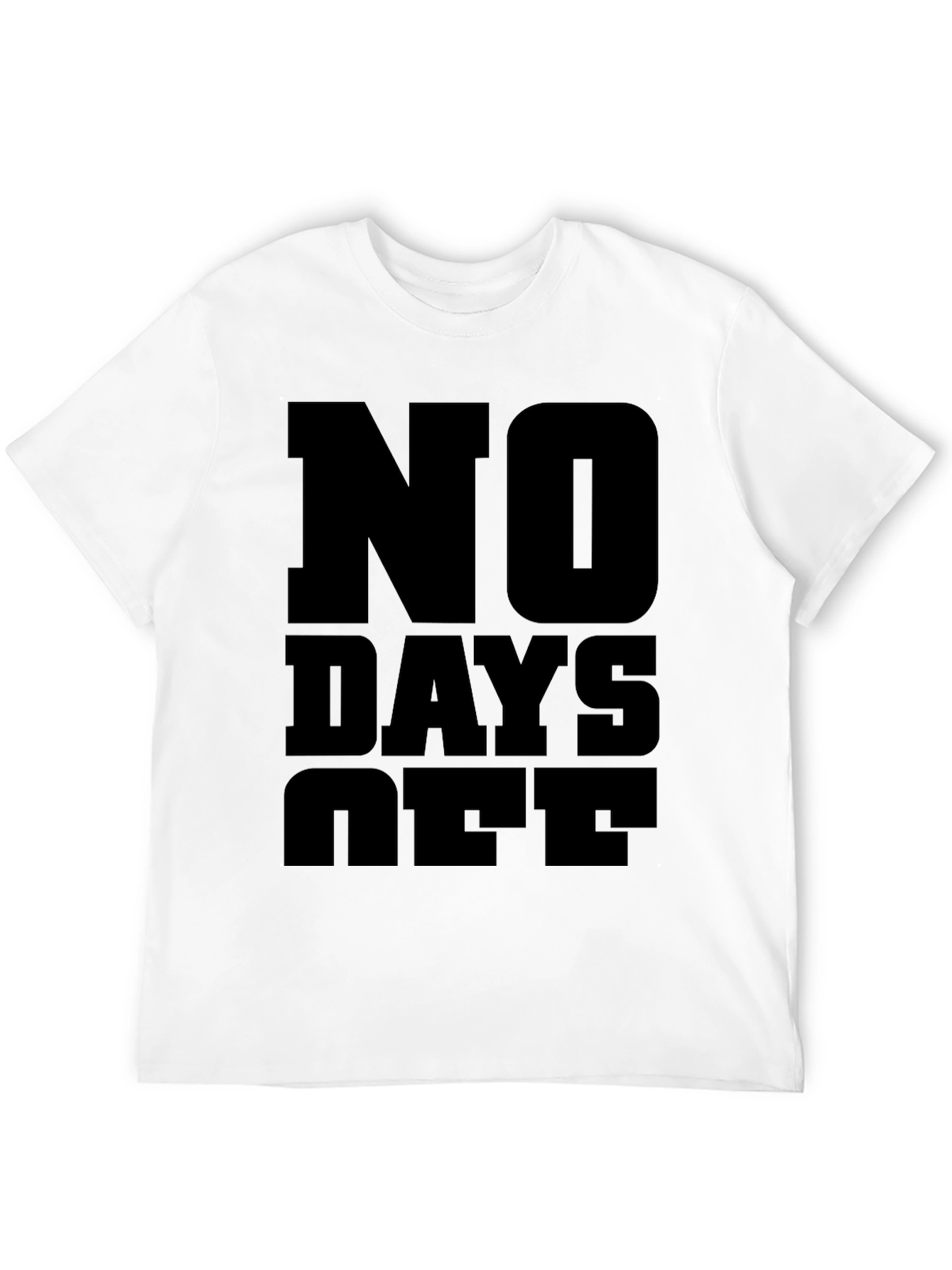 No Days Off Graphic Tee - Black