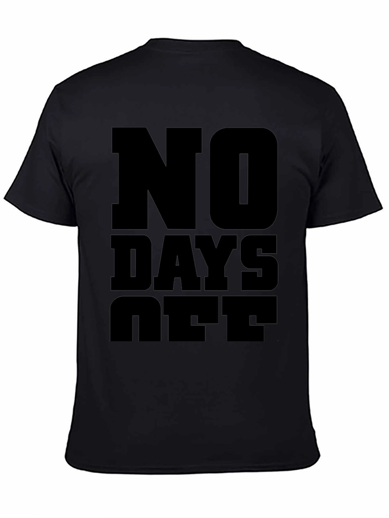 No Days Off Graphic Tee - Black