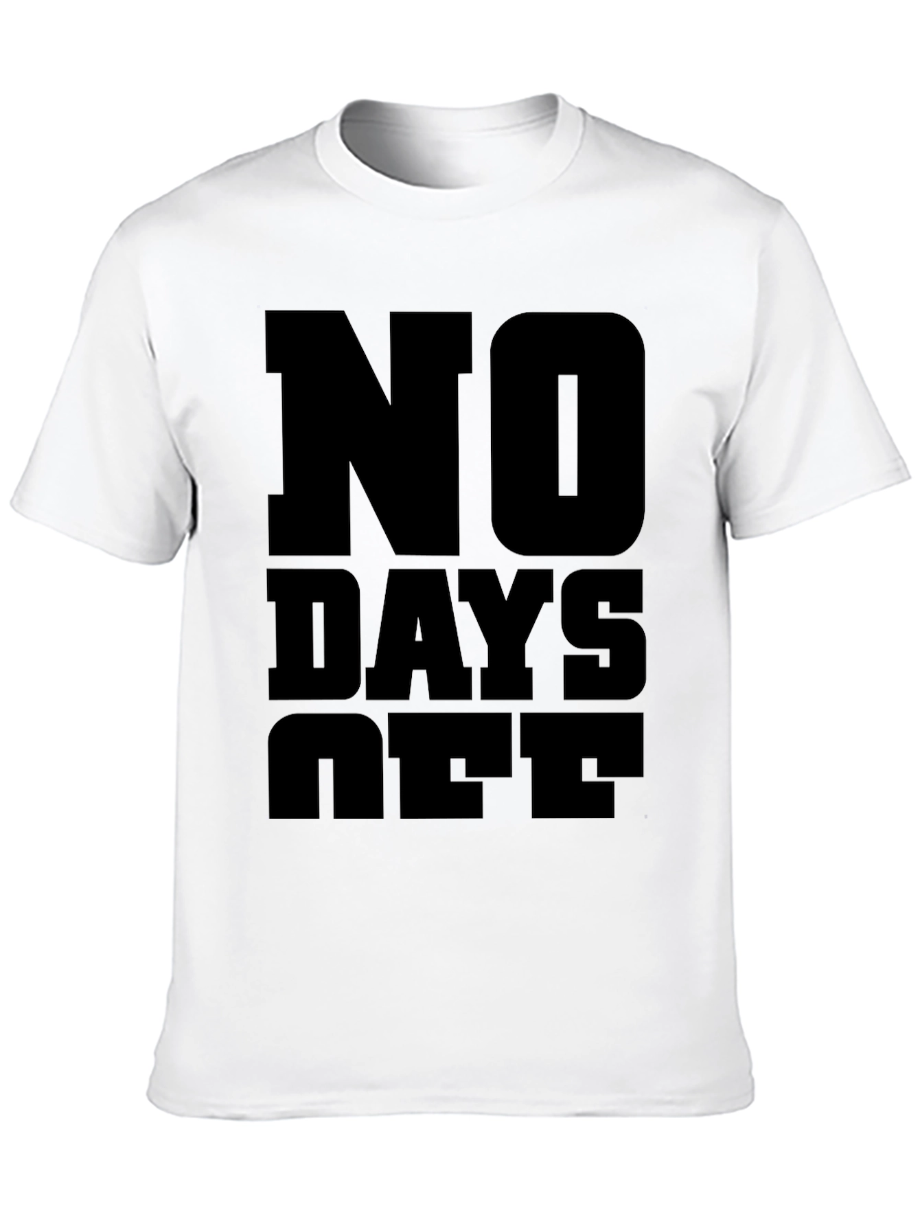No Days Off Graphic Tee - Black