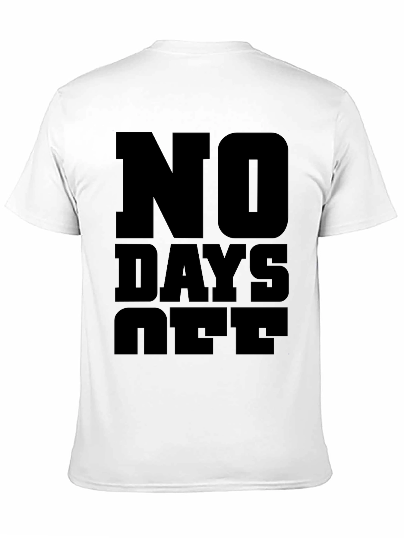 No Days Off Graphic Tee - Black