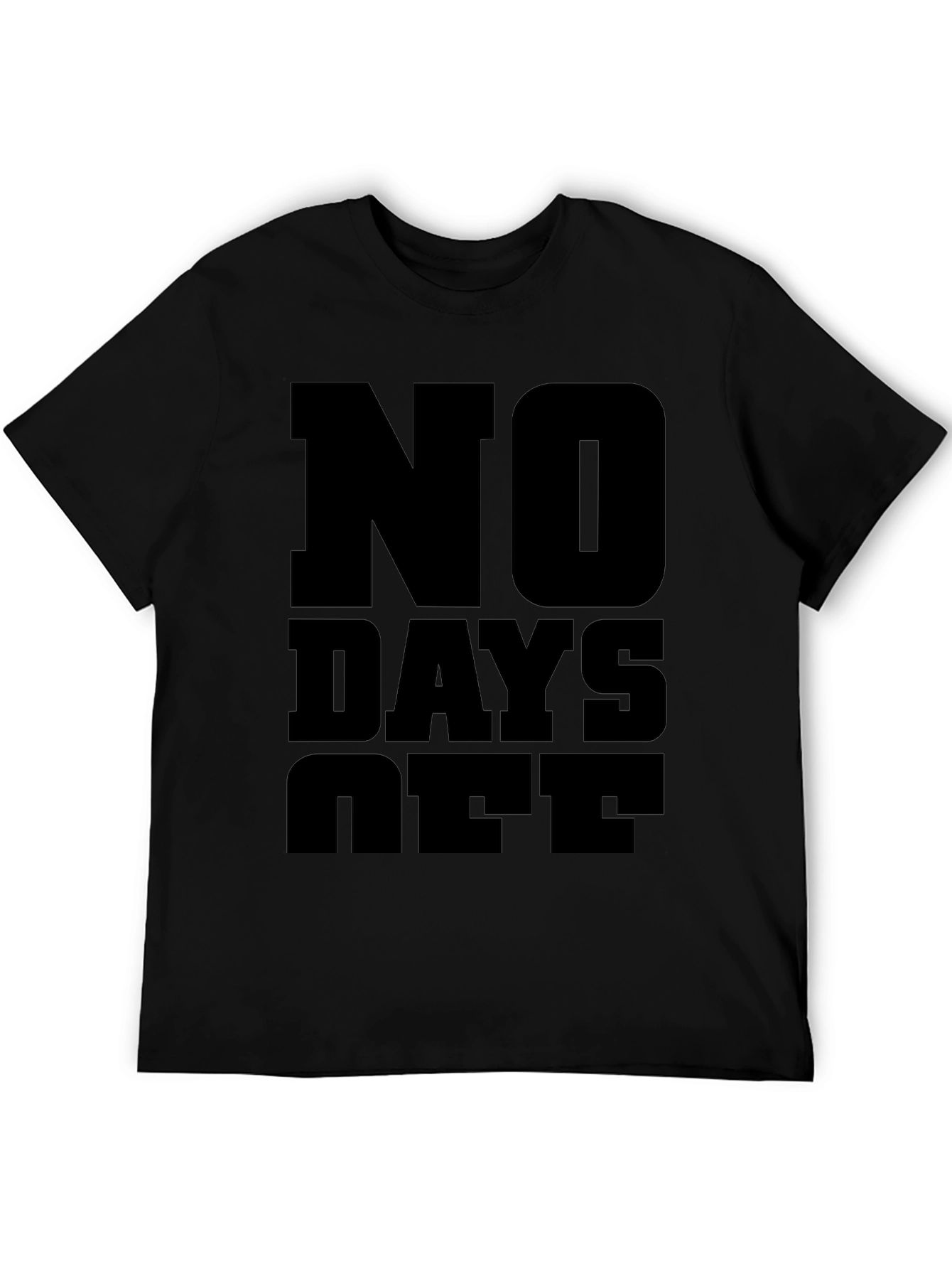 No Days Off Graphic Tee - Black