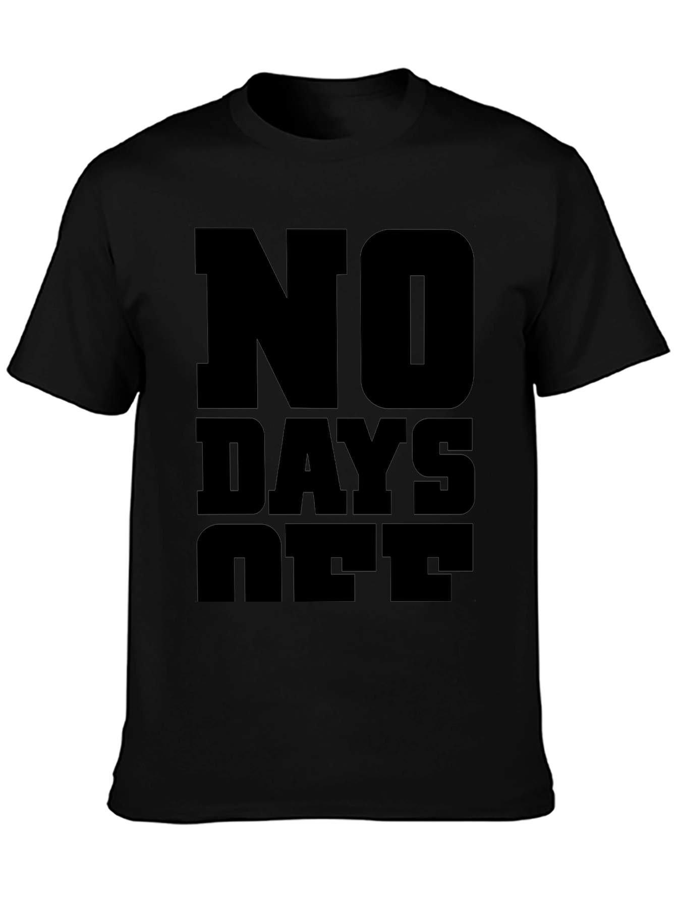No Days Off Graphic Tee - Black