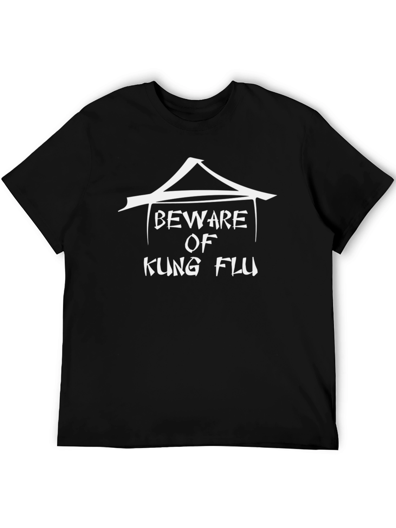 Beware of Kung Flu T-Shirt - Black Graphic Tee