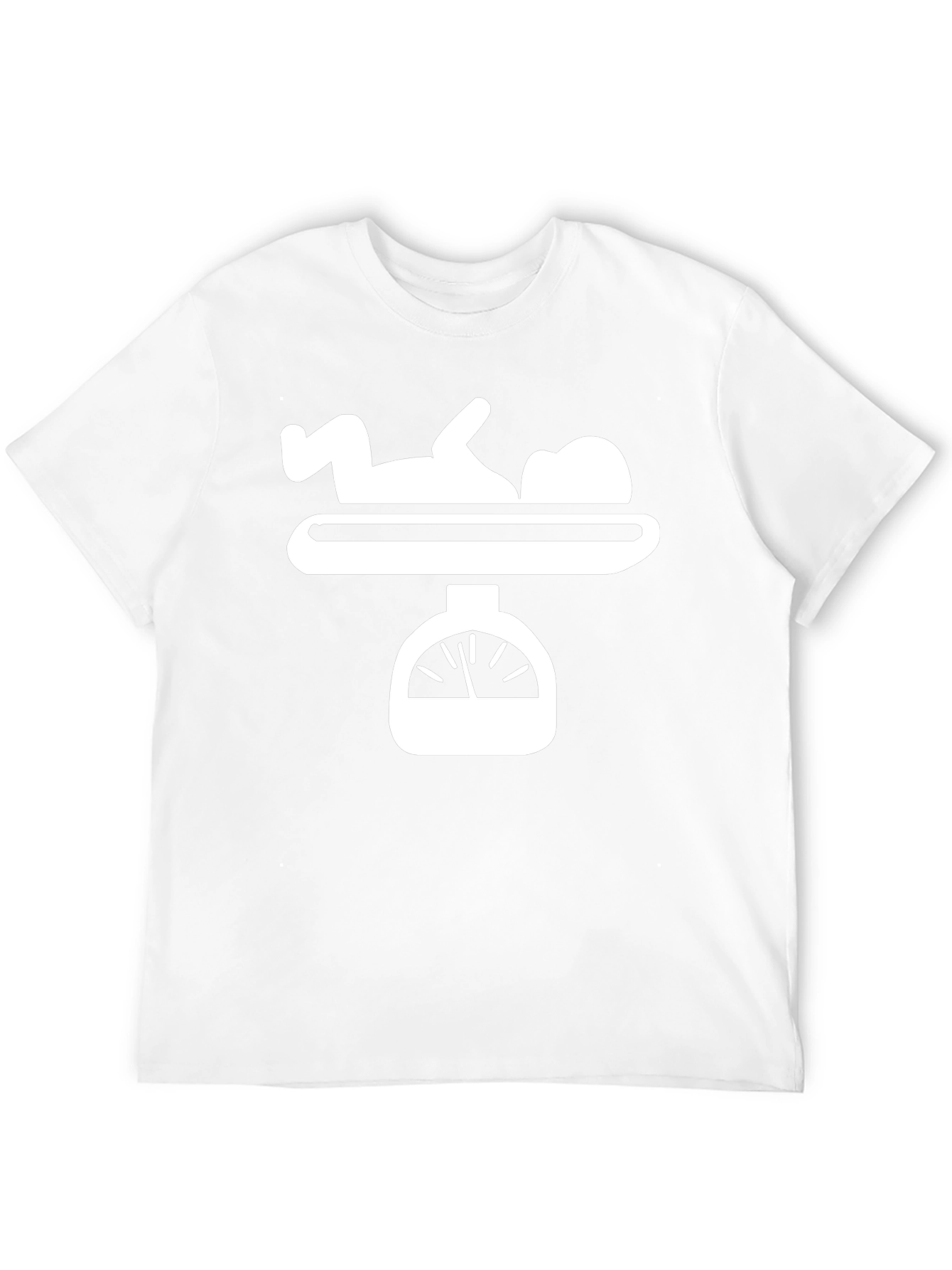 Baby on Scale Funny Novelty Graphic Tee