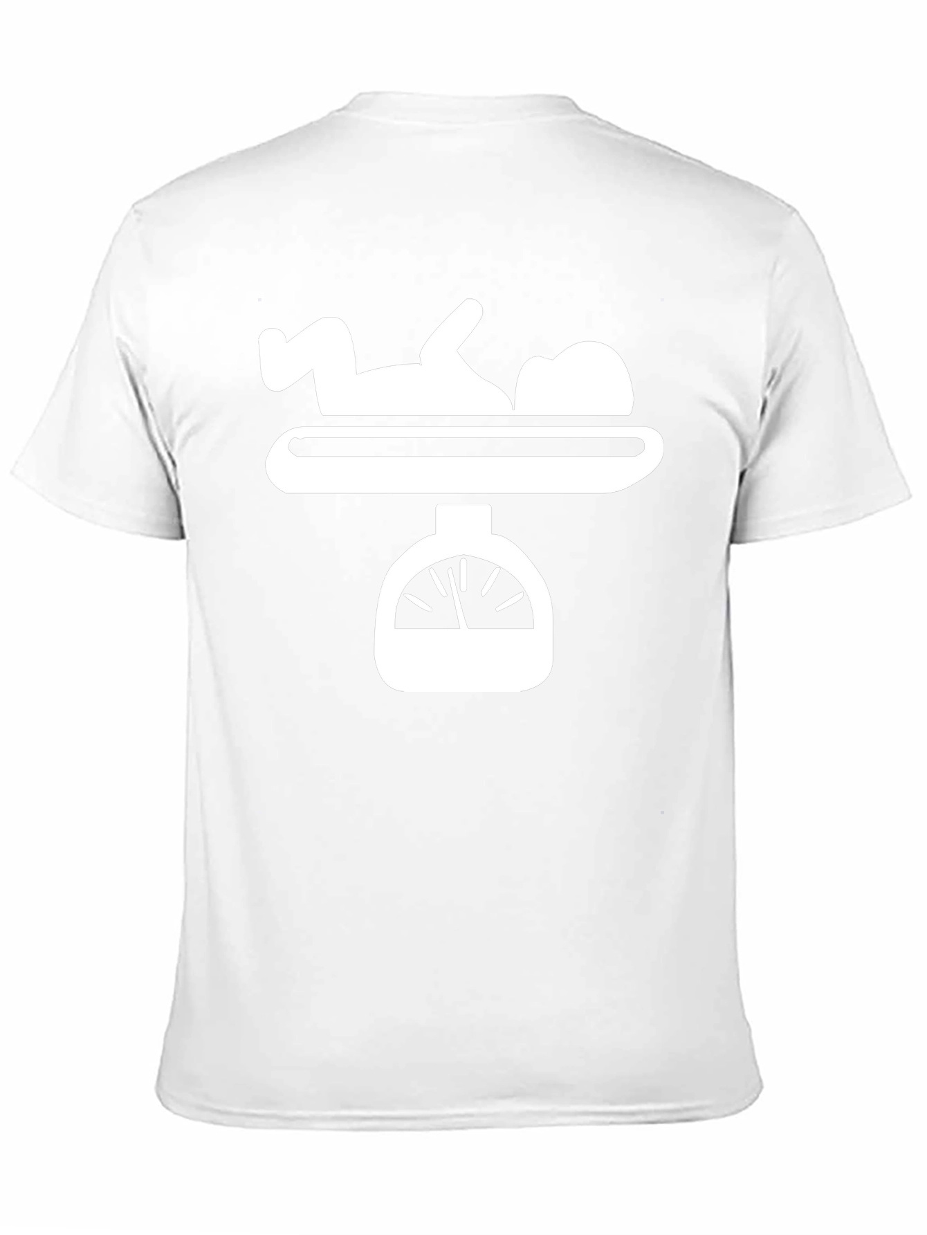 Baby on Scale Funny Novelty Graphic Tee