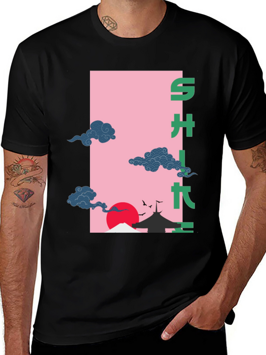 Japanese Art Black T-Shirt