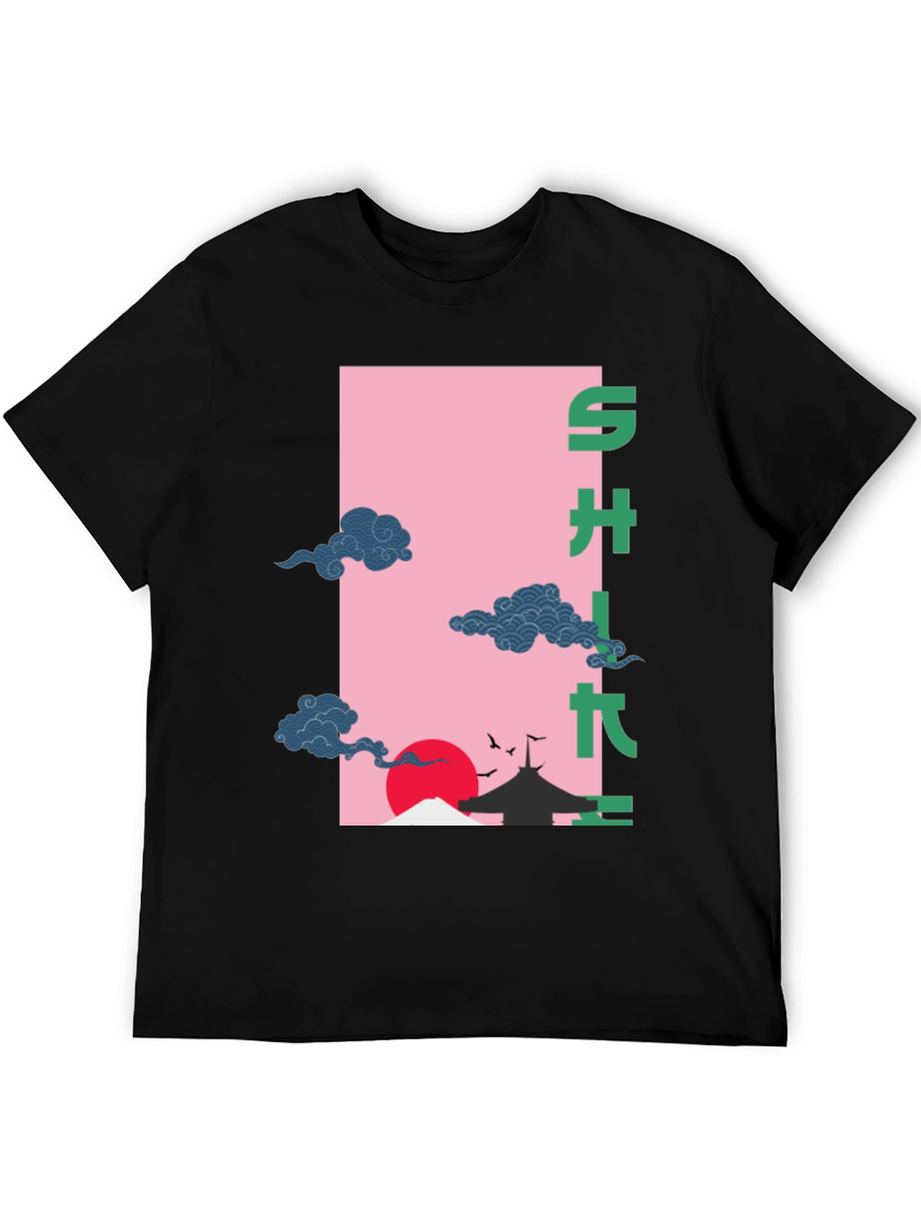 Japanese Art Black T-Shirt