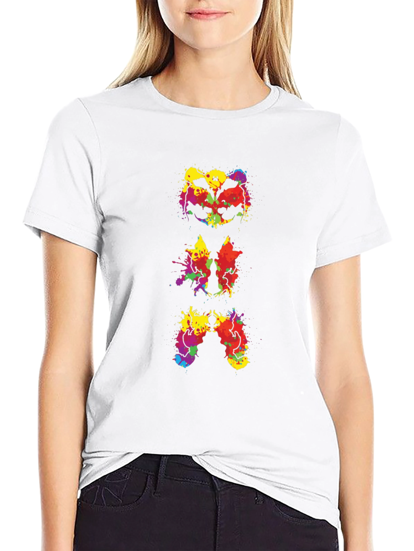 Colorful Ink Blot T-Shirt