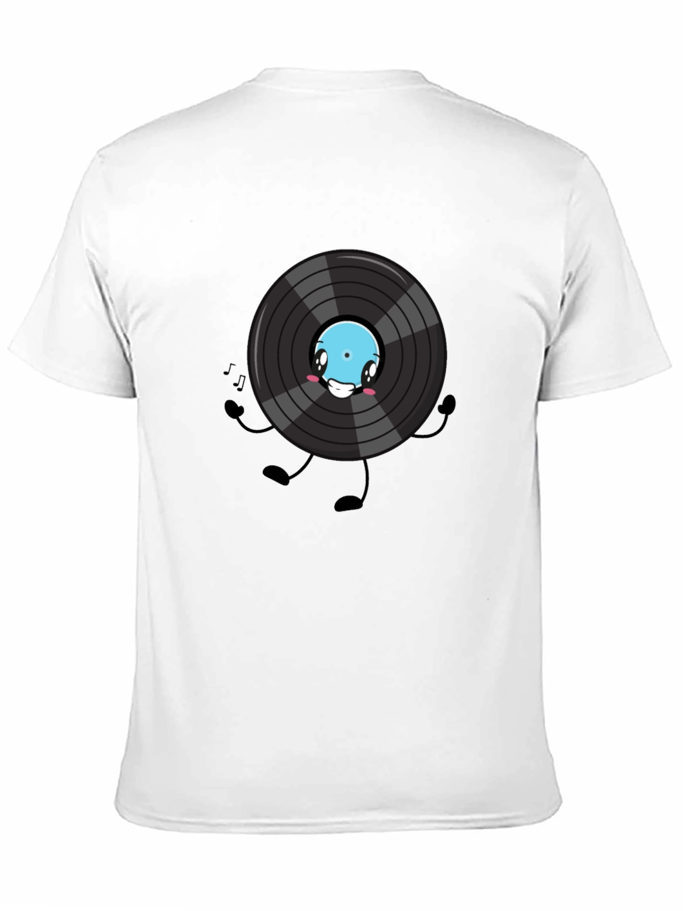 Cartoon Vinyl Record Graphic Tee