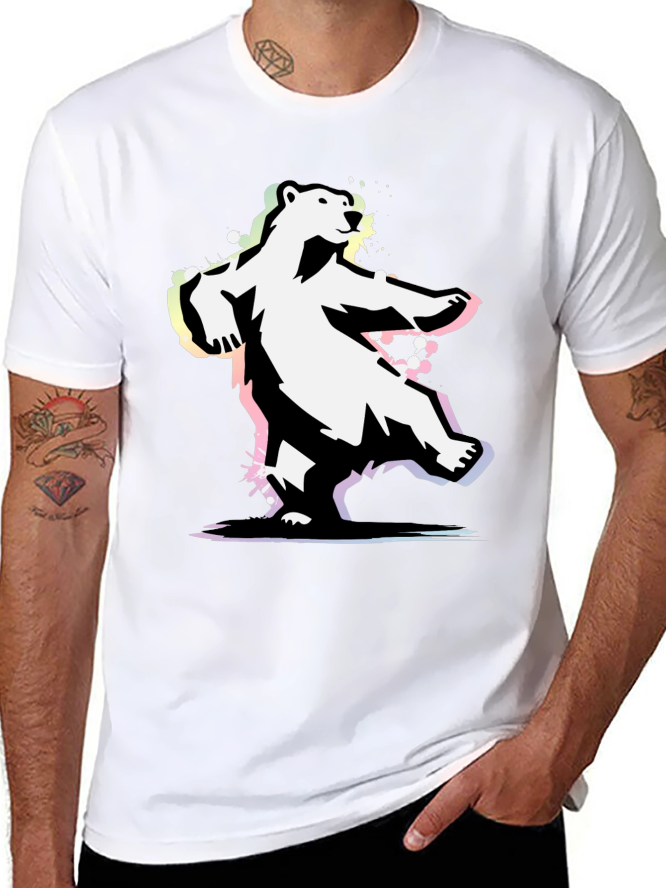Cool Bear Graphic Tee - Black T-Shirt