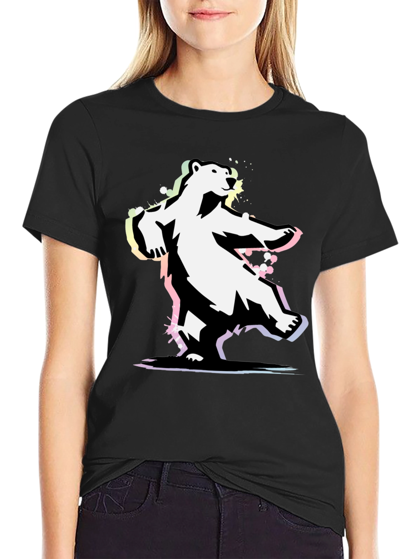 Cool Bear Graphic Tee - Black T-Shirt