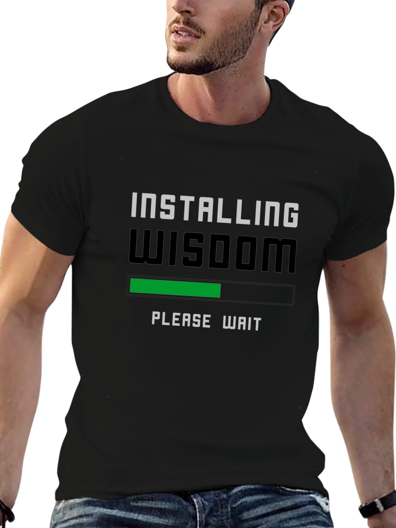 Installing Wisdom T-Shirt - Geeky Funny Tee