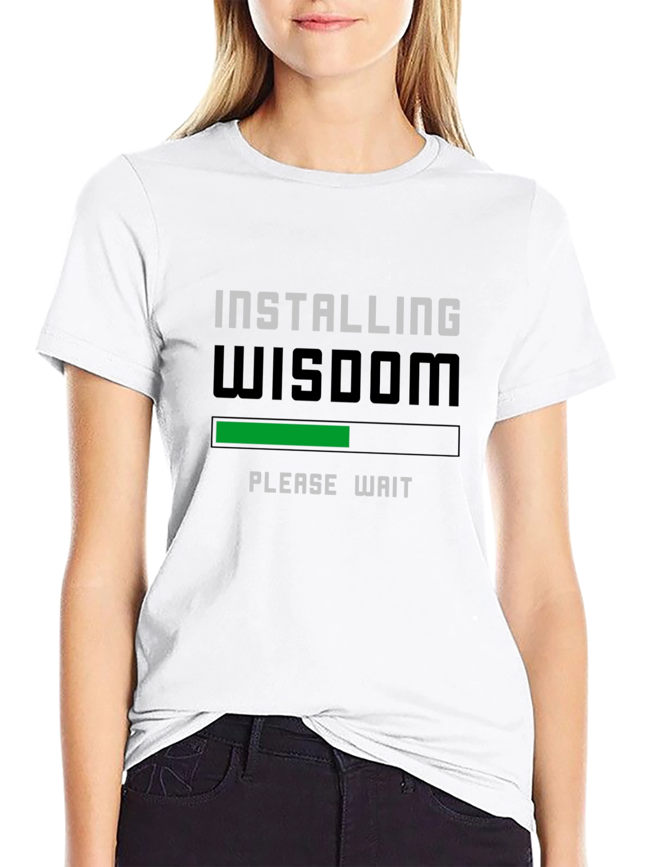 Installing Wisdom T-Shirt - Geeky Funny Tee