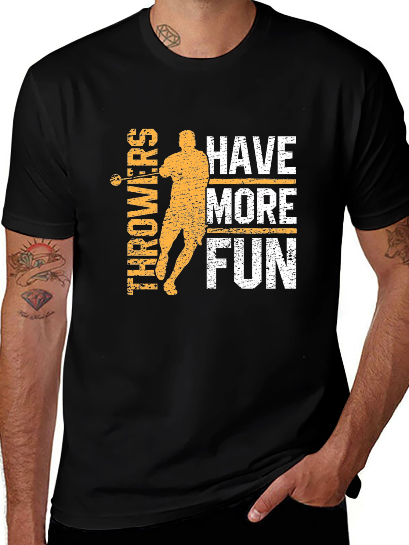 Throwers Have More Fun Black T-Shirt