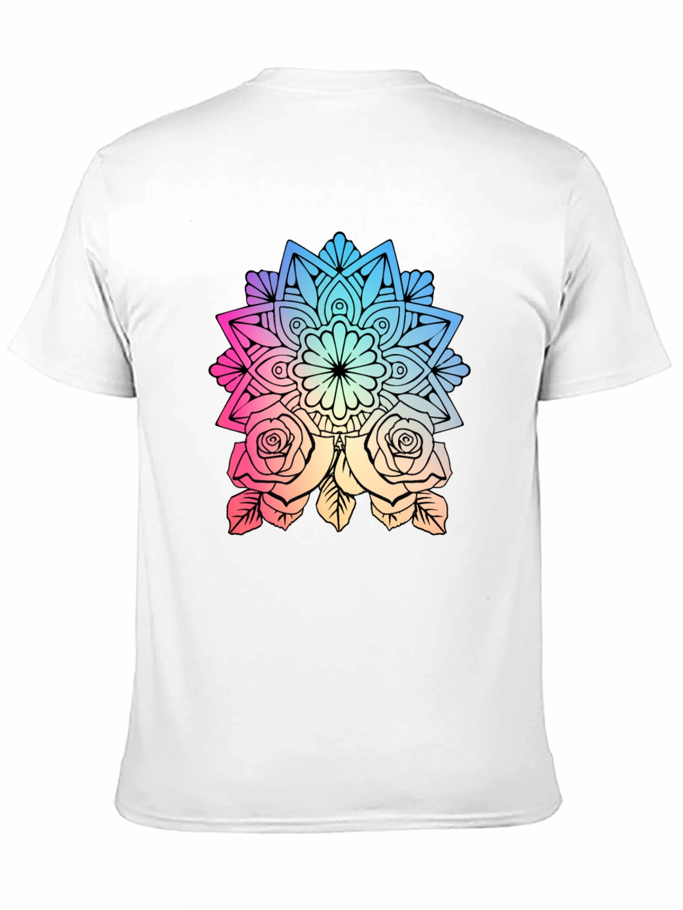 Floral Mandala Graphic Tee - Stylish Comfort