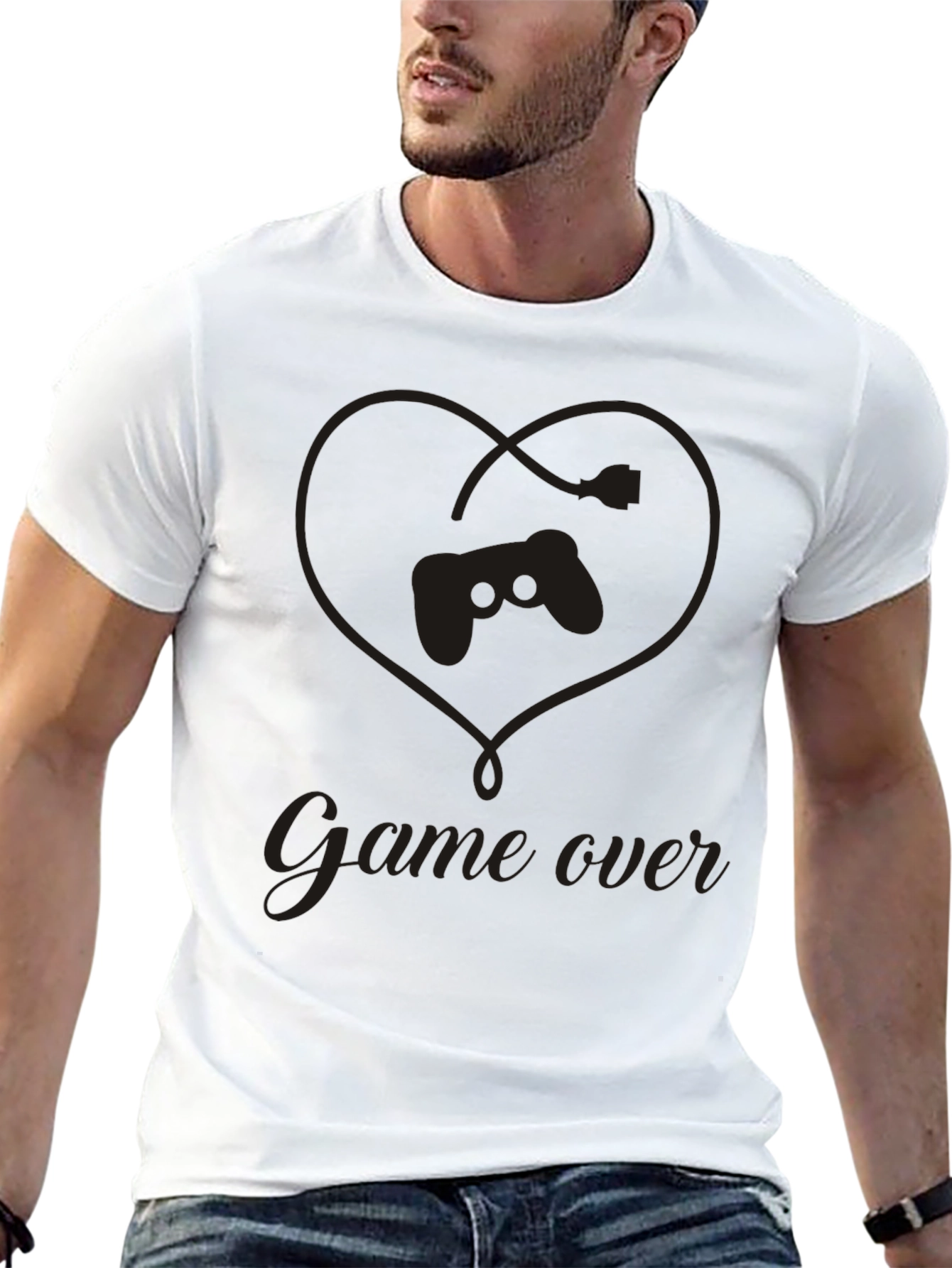 Game Over T-Shirt - Gamer Heart