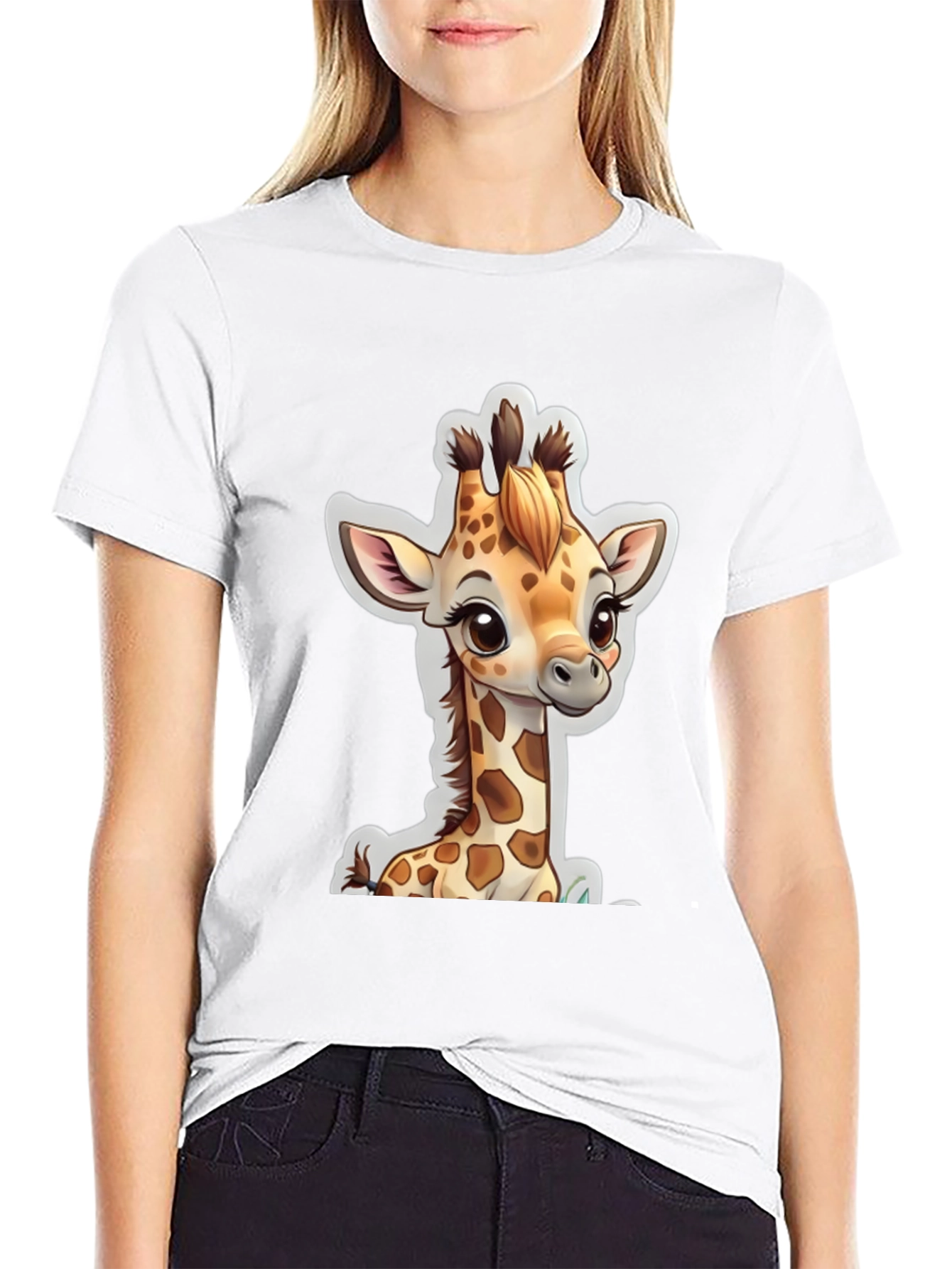 Cute Giraffe Graphic Tee - Stylish Animal Lover Shirt