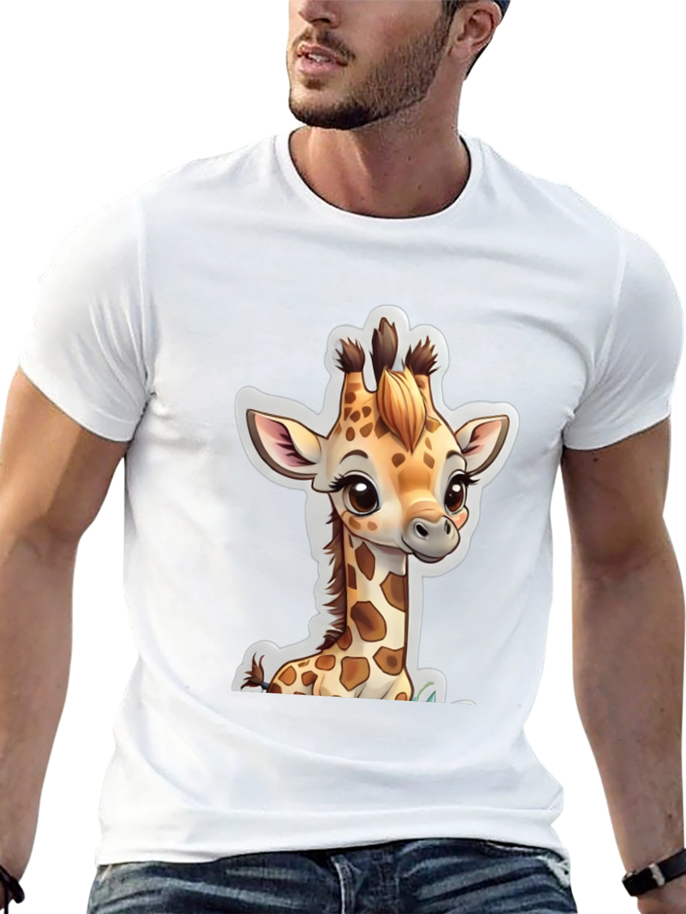 Cute Giraffe Graphic Tee - Stylish Animal Lover Shirt