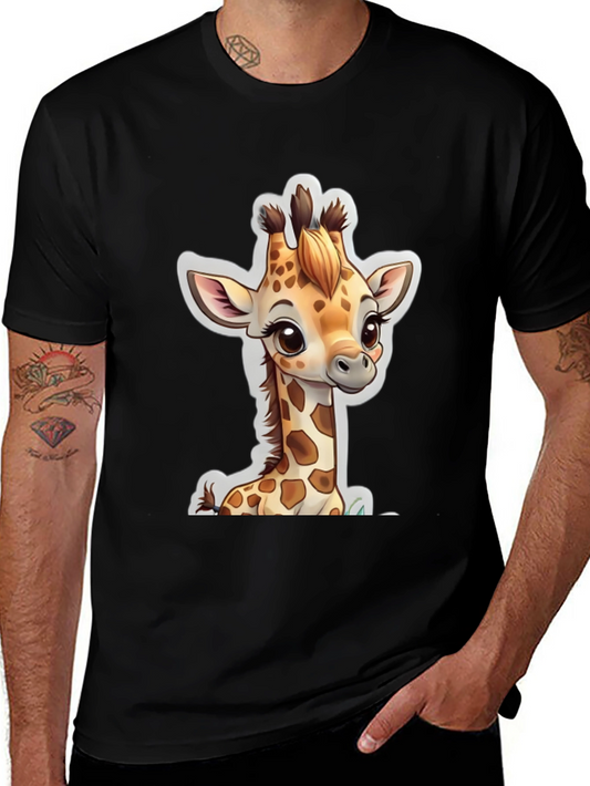 Cute Giraffe Graphic Tee - Stylish Animal Lover Shirt