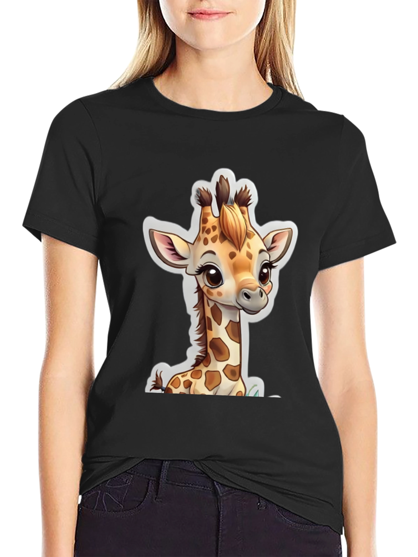 Cute Giraffe Graphic Tee - Stylish Animal Lover Shirt