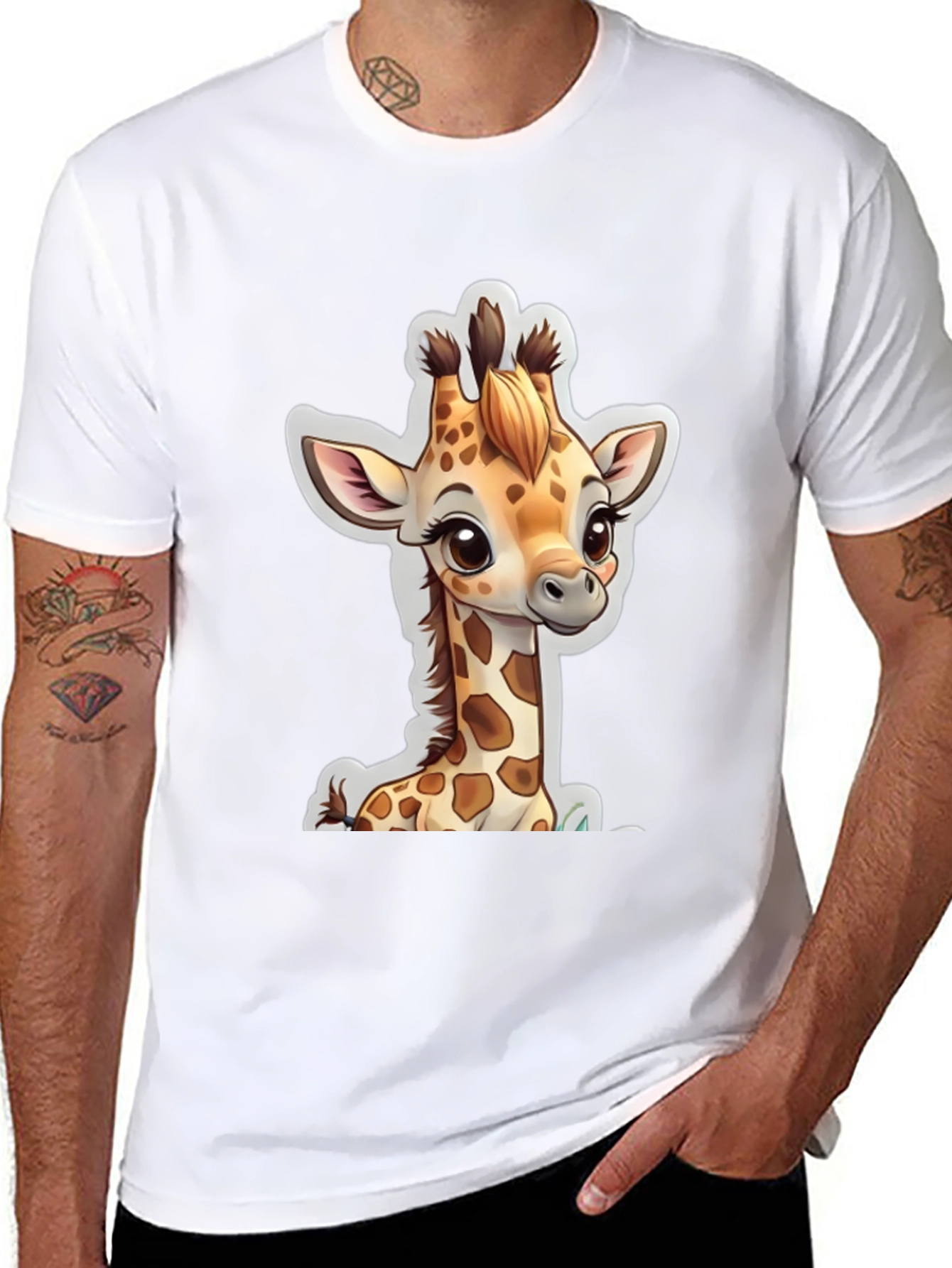 Cute Giraffe Graphic Tee - Stylish Animal Lover Shirt