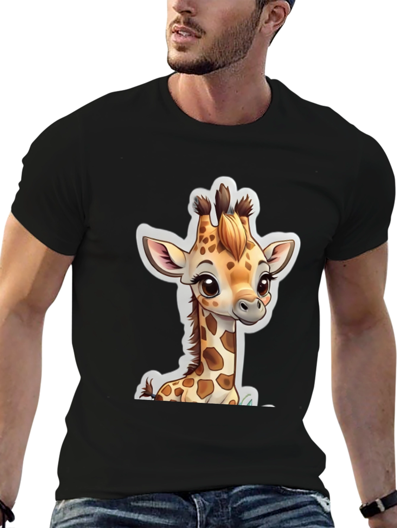 Cute Giraffe Graphic Tee - Stylish Animal Lover Shirt