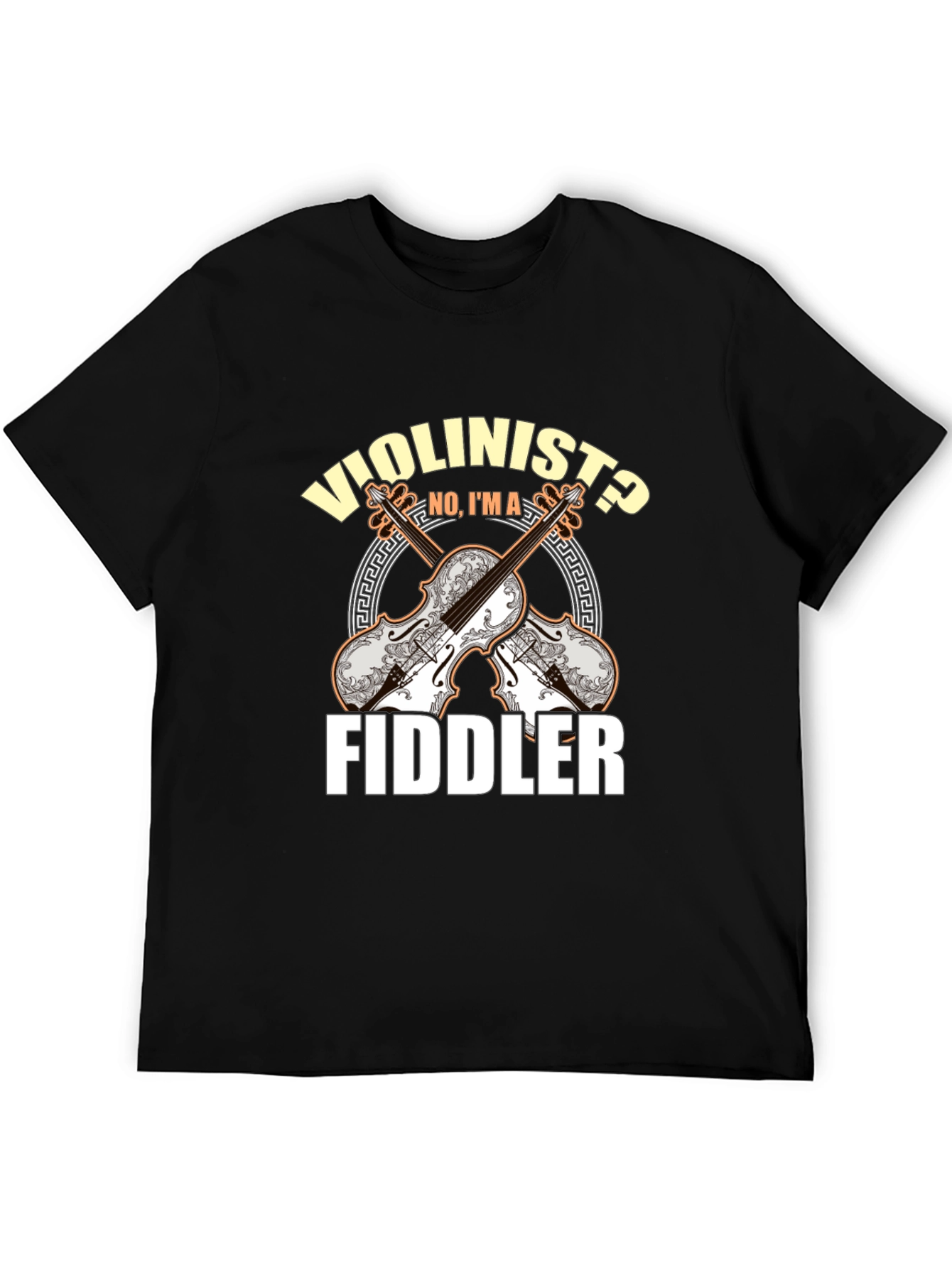 Violinist or Fiddler T-Shirt Music Lover Tee