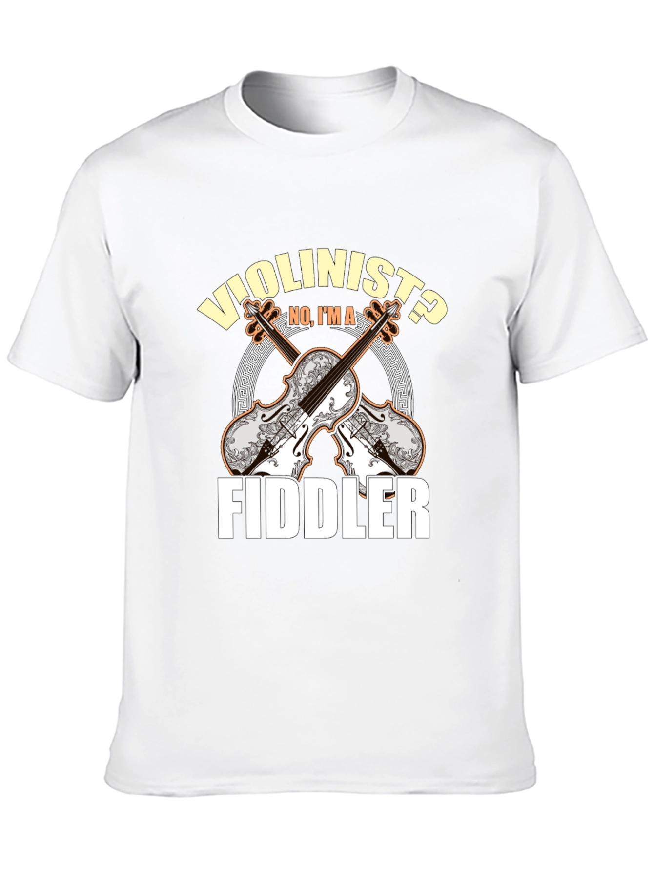 Violinist or Fiddler T-Shirt Music Lover Tee
