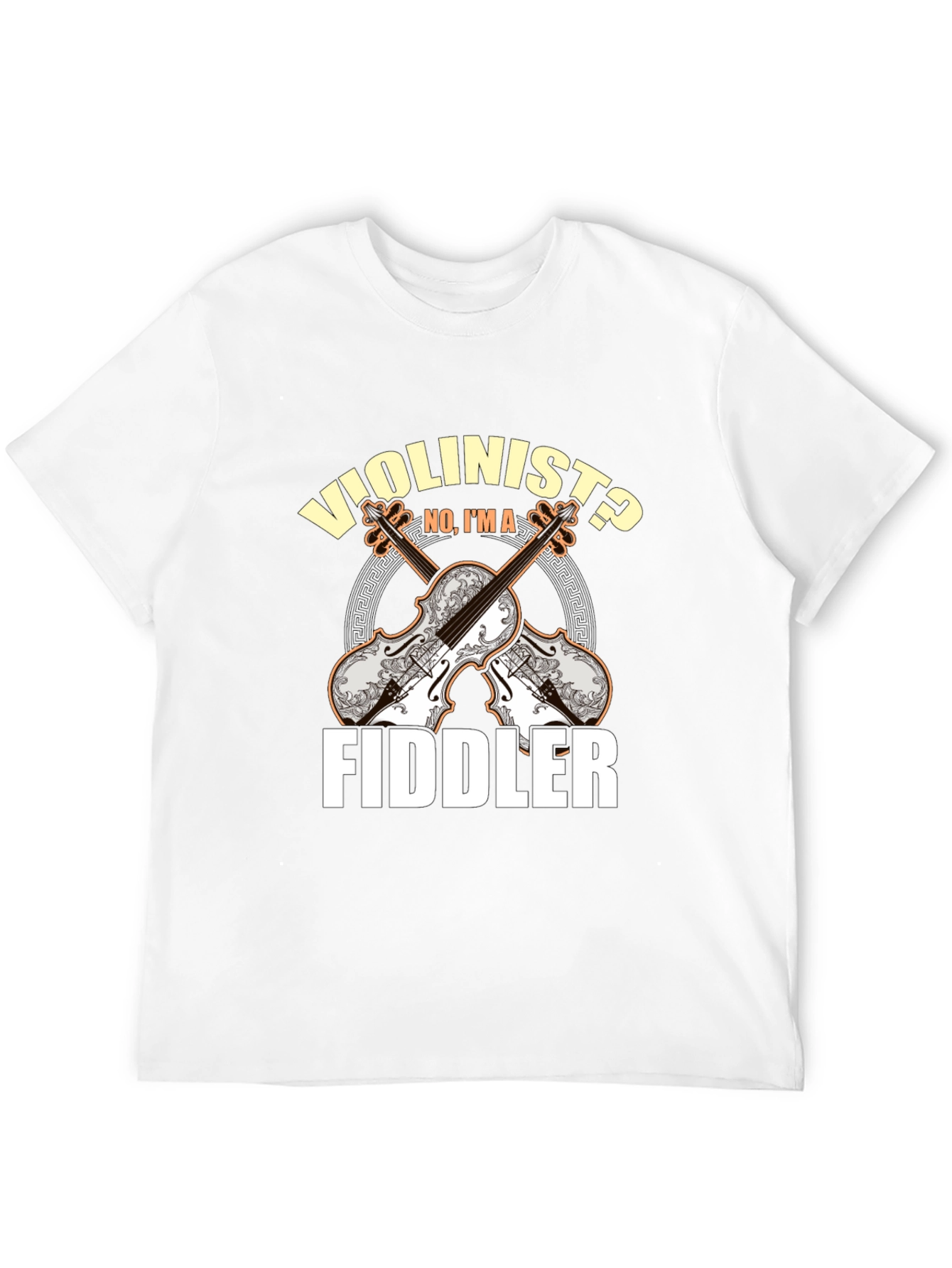Violinist or Fiddler T-Shirt Music Lover Tee