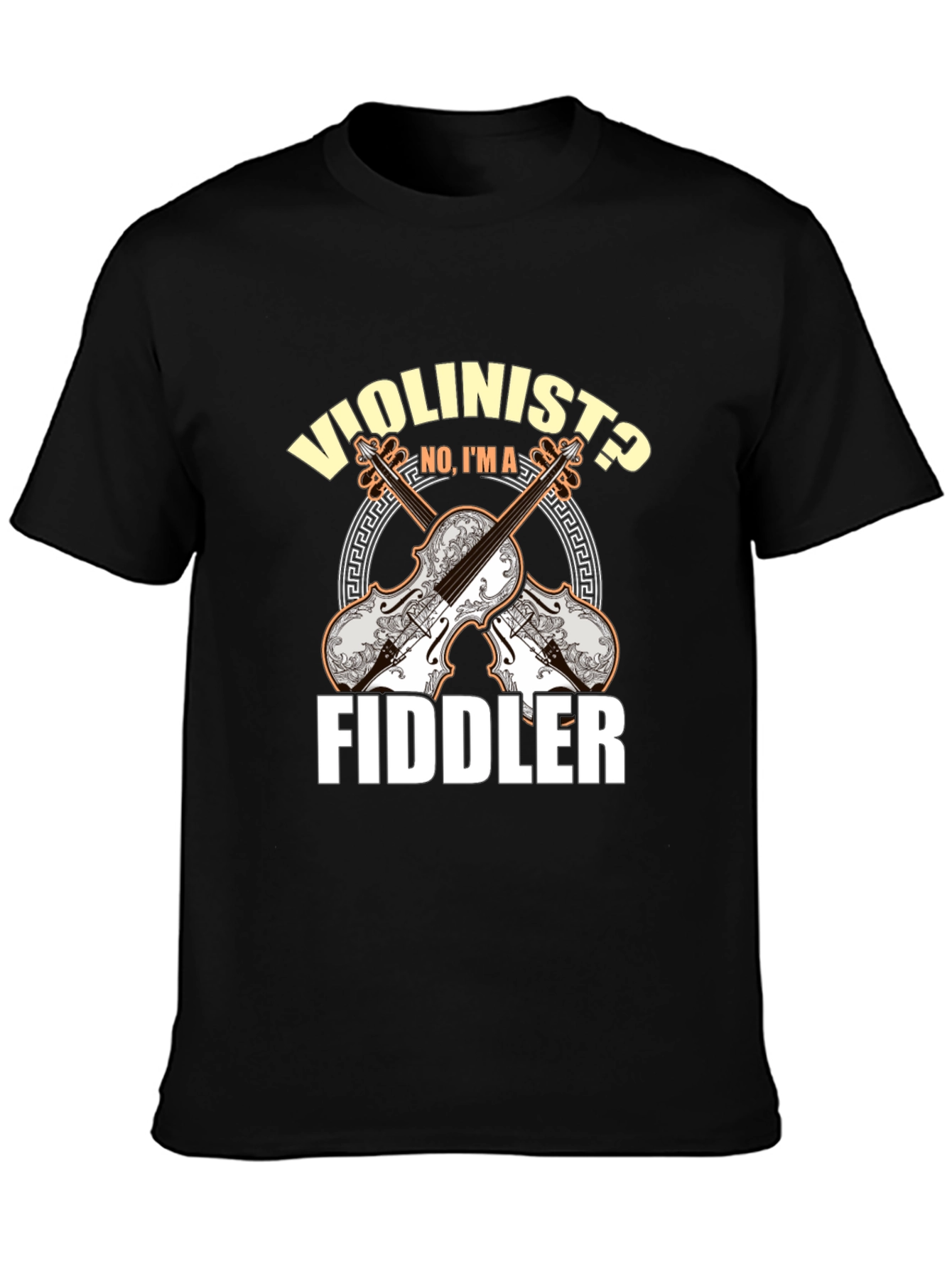 Violinist or Fiddler T-Shirt Music Lover Tee