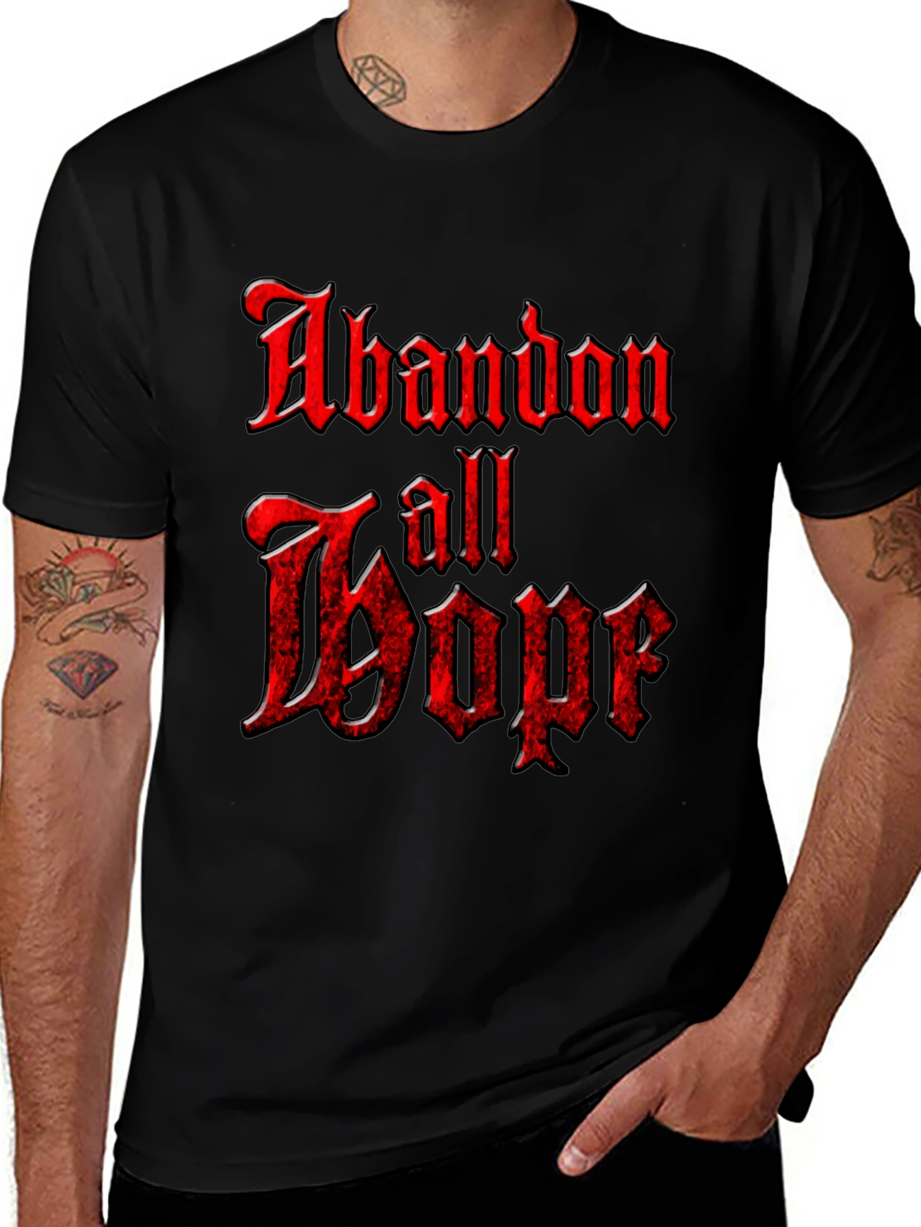 Abandon All Boof Graphic T-Shirt - Black