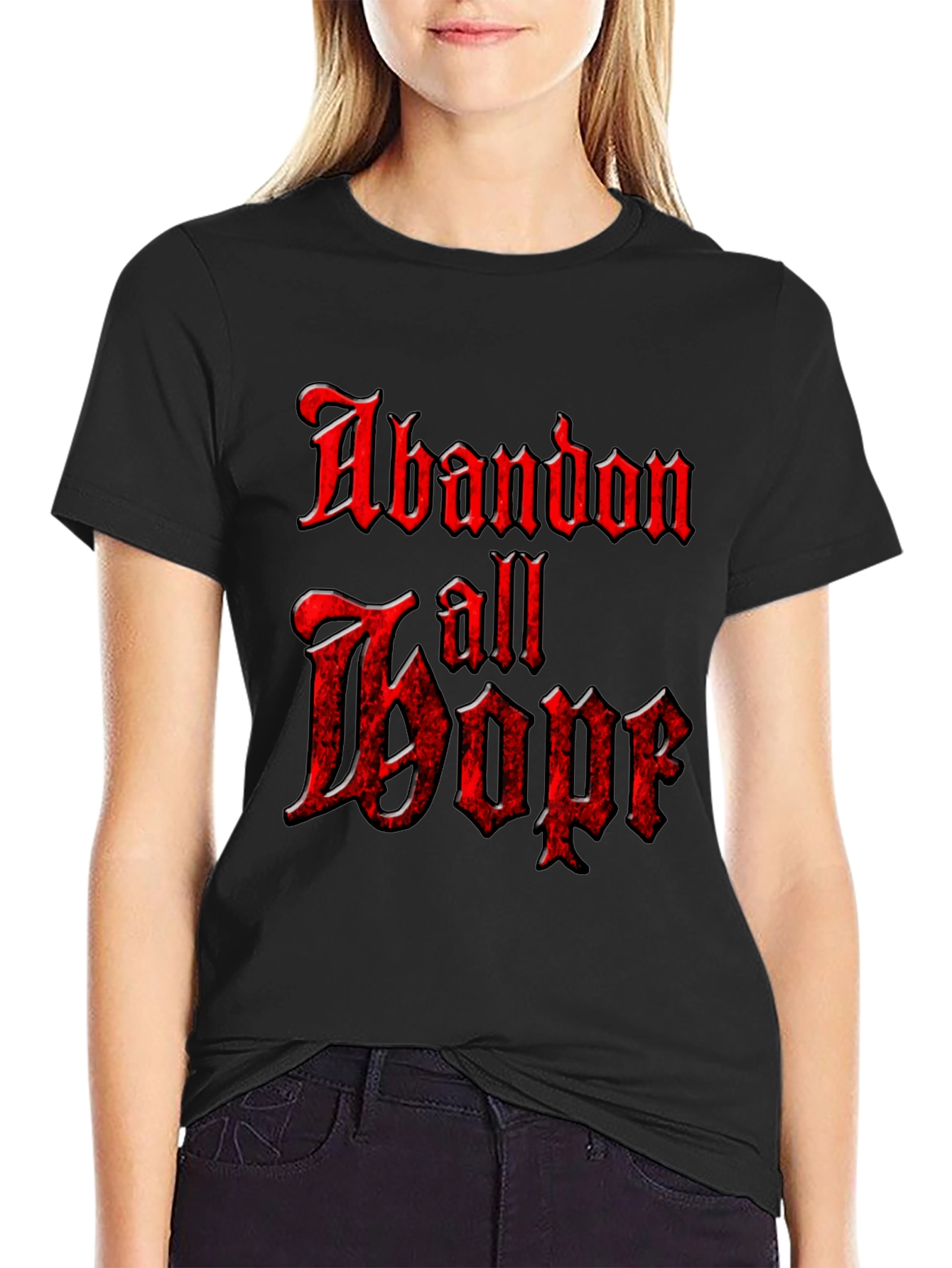 Abandon All Boof Graphic T-Shirt - Black