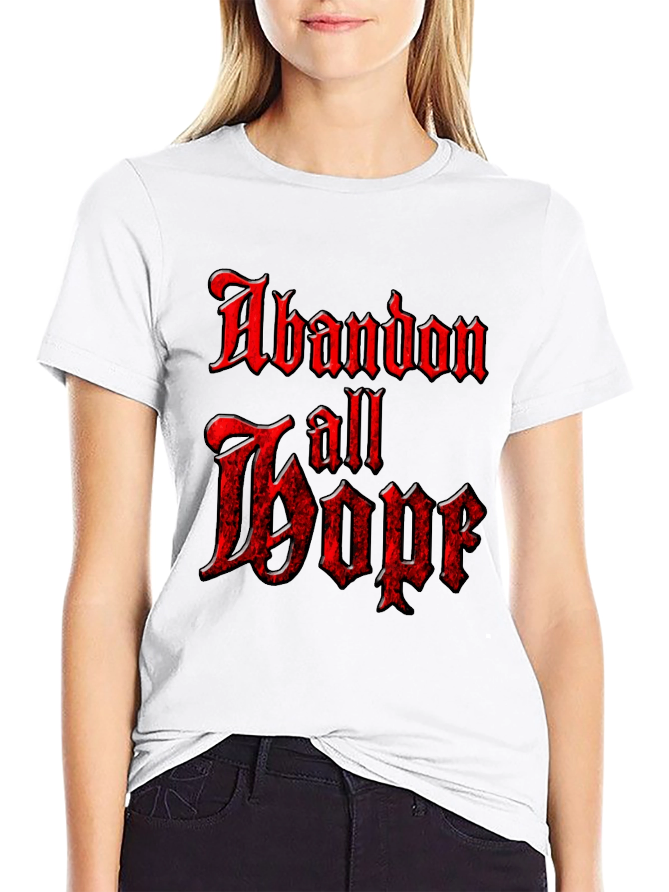 Abandon All Boof Graphic T-Shirt - Black