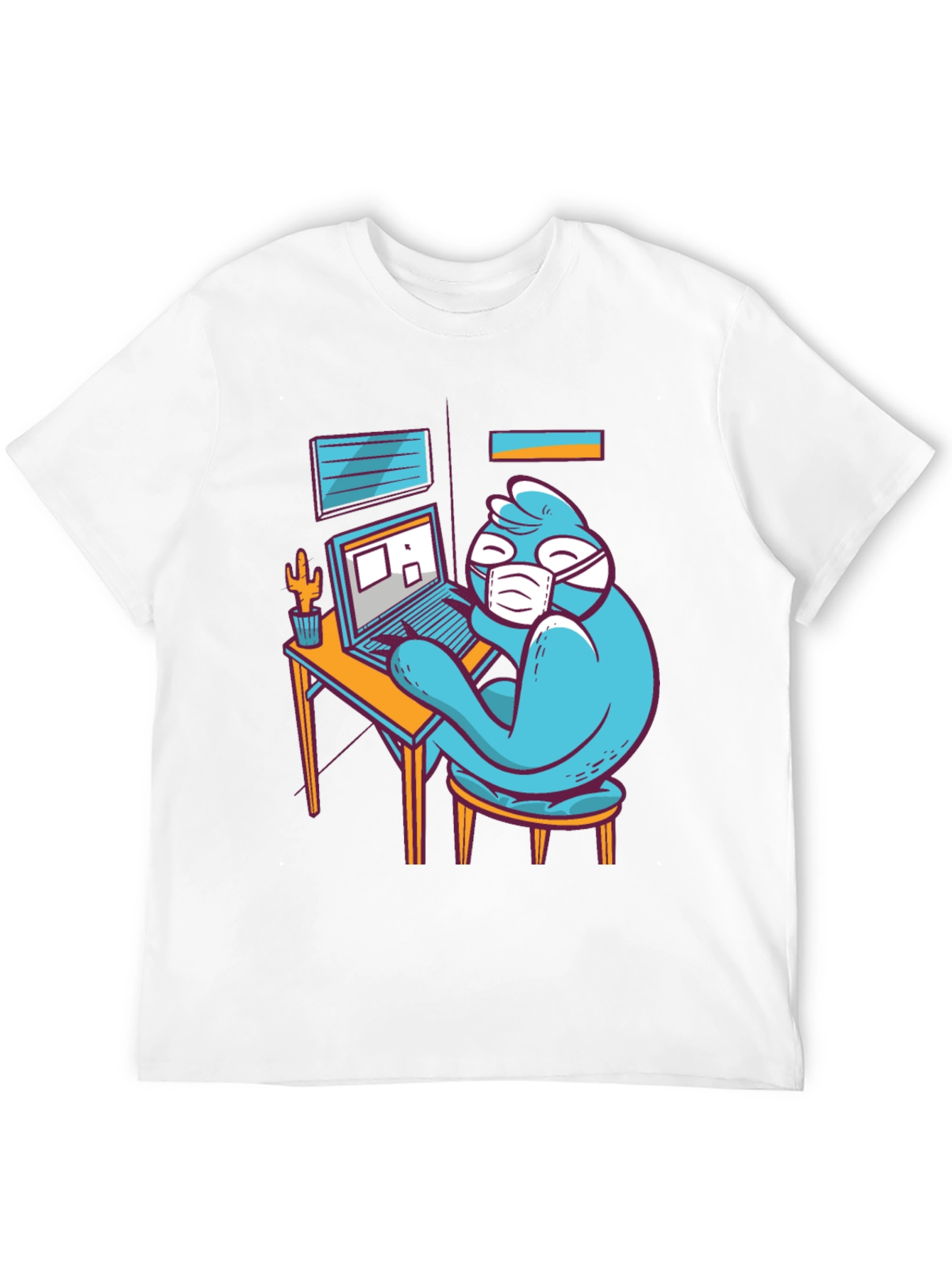 Stay Home Work T-Shirt - Funny Bird Design